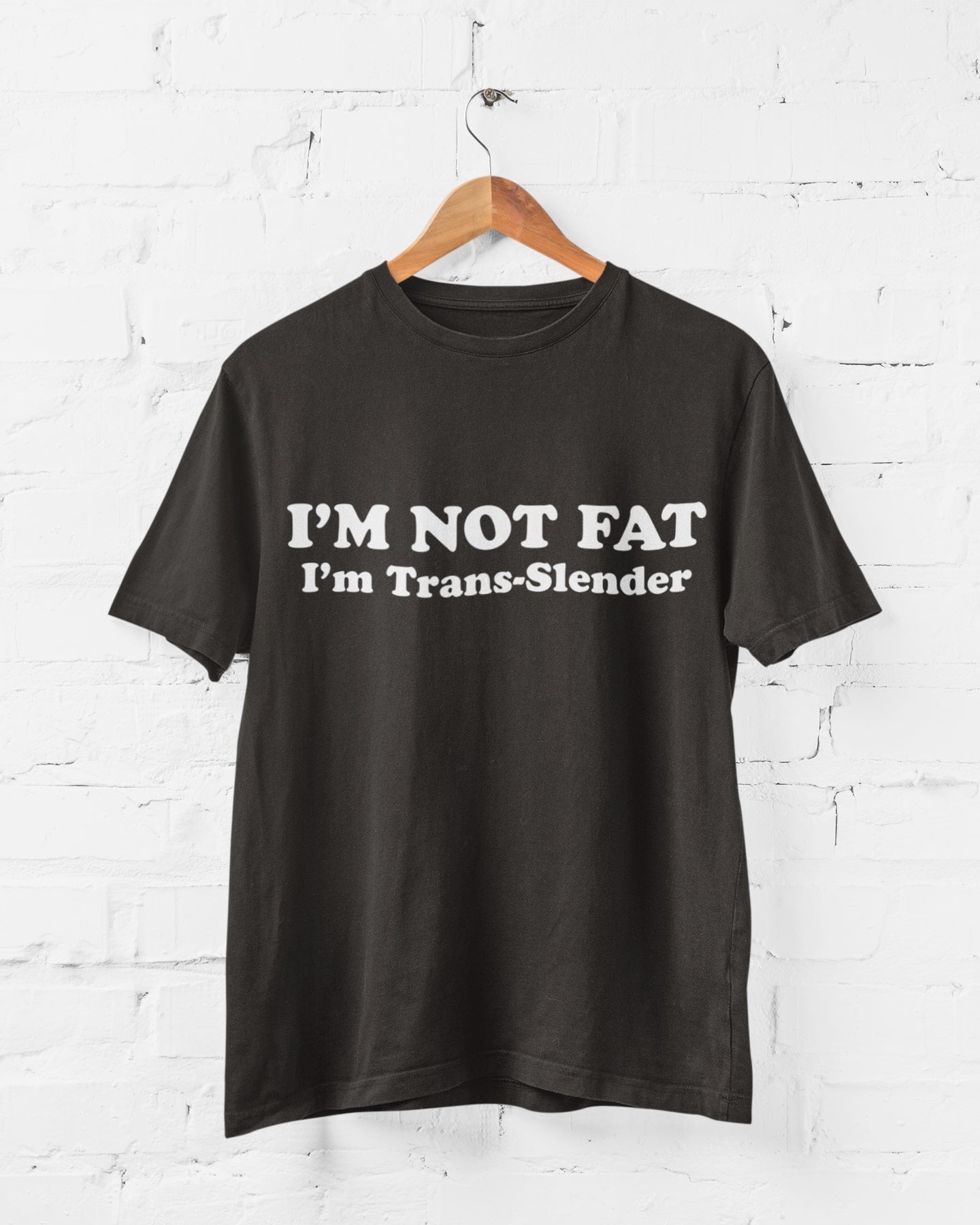 I'm Not Fat - I'm Trans-Slender Funny Anti Woke T Shirt Novelty Trans Galaxy Tees