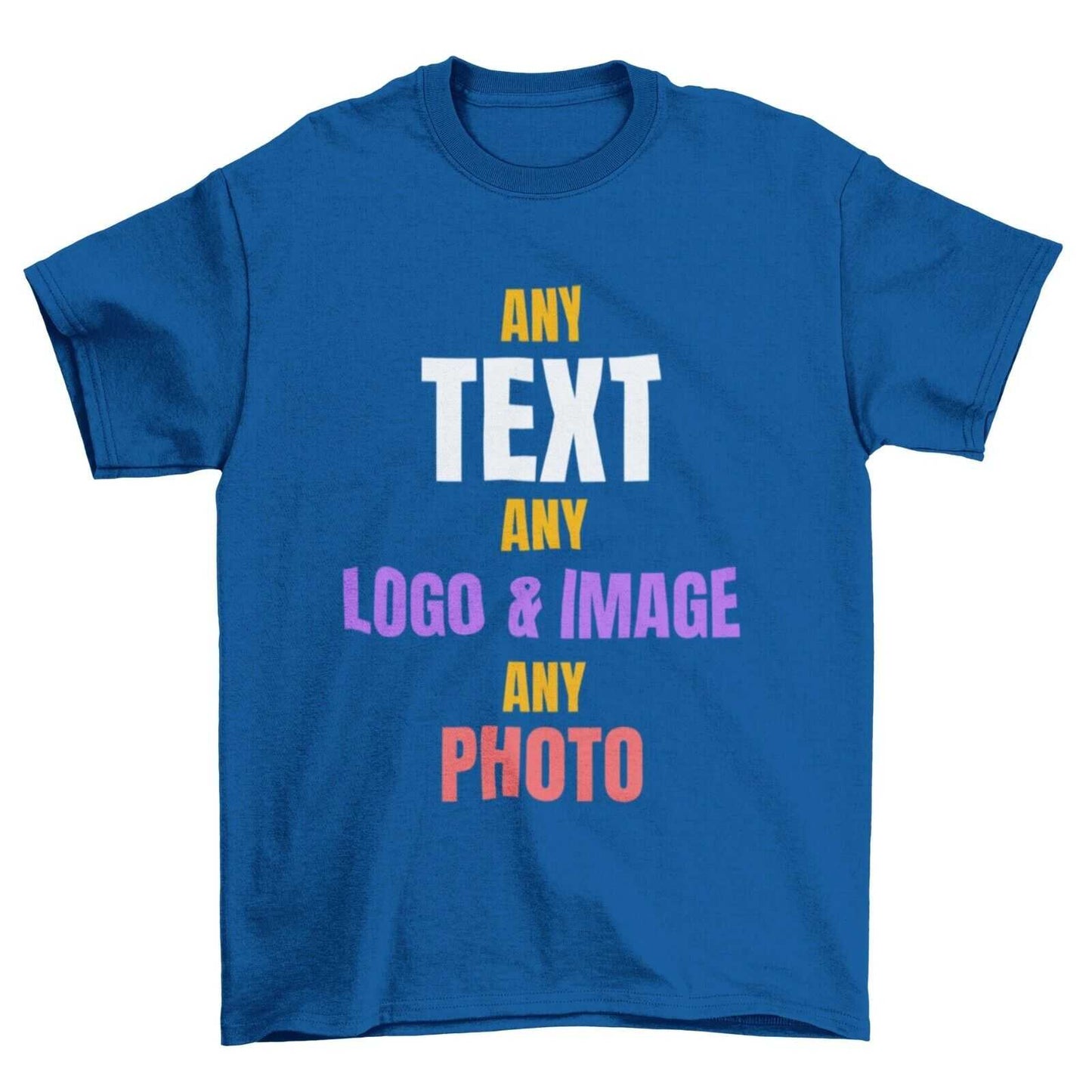 KIDS PERSONALISED CUSTOM PRINTED Any Text / Image / Design T Shirt / CGalaxy Tees