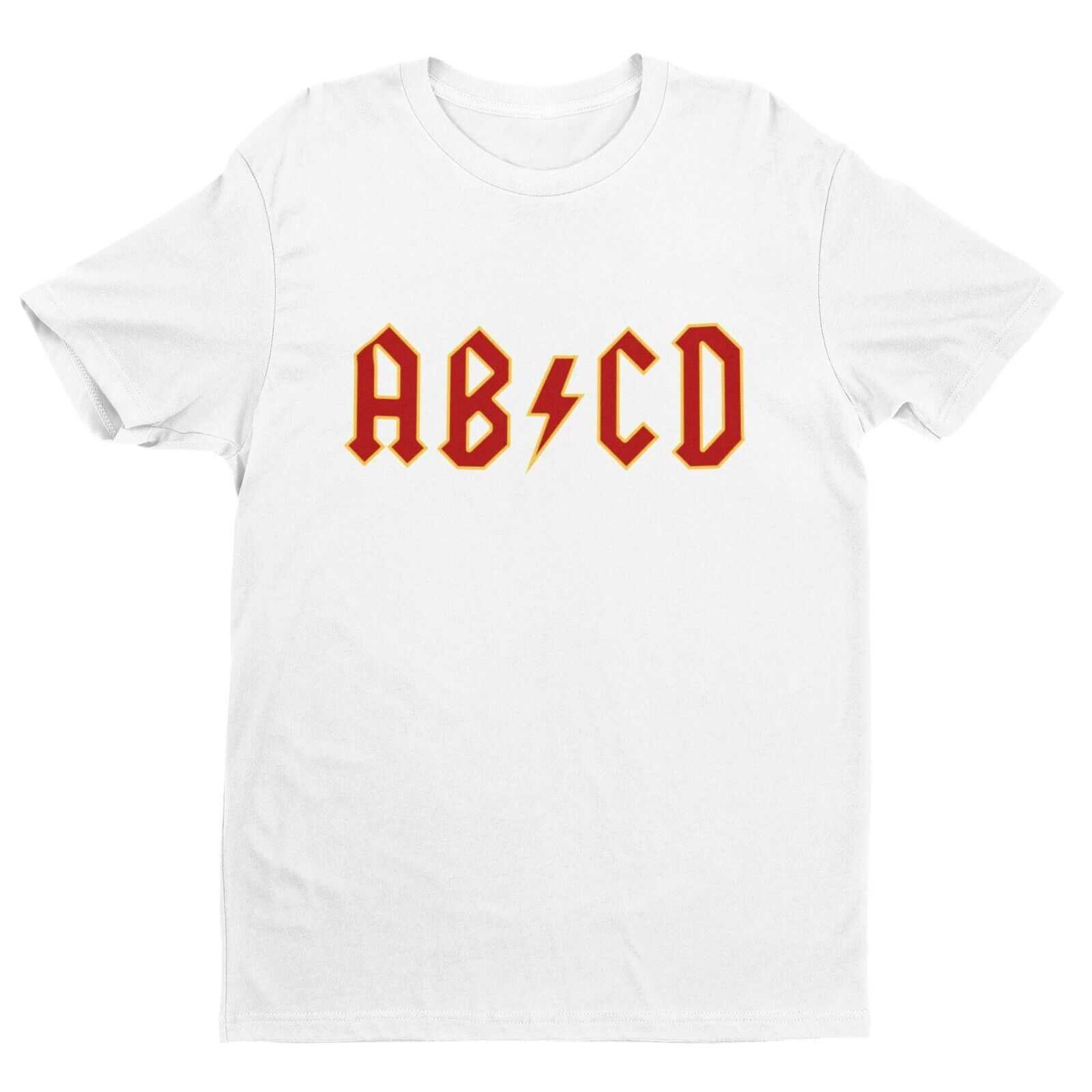 Kids Childrens Funny AB-CD T Shirt in Retro Rock Font Cute Gift Idea NGalaxy Tees