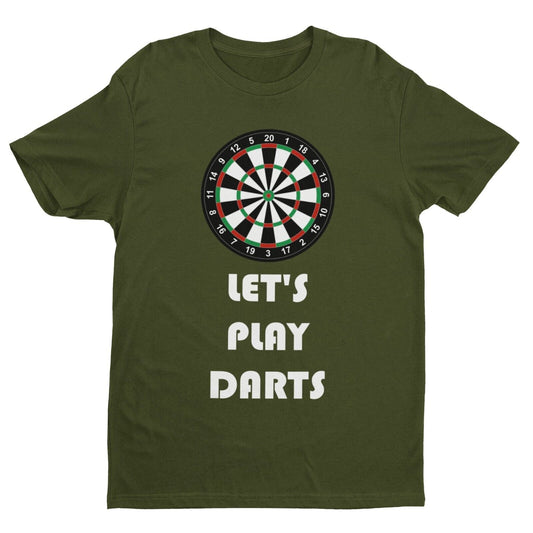 LET'S PLAY DARTS Funny T Shirt Man To Oche Gift Idea  Team Dad PresentGalaxy Tees