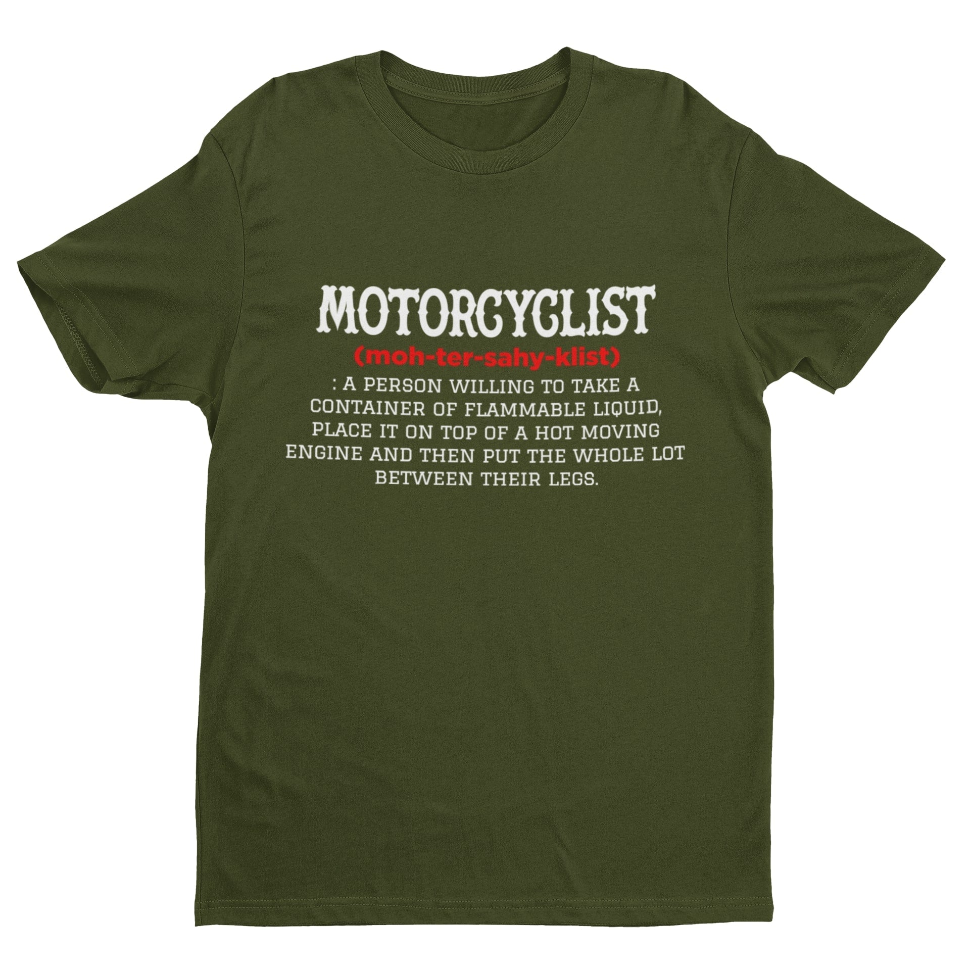 MOTORCYCLIST Dictionary Definition Funny Biker T Shirt Gift Idea MotorGalaxy Tees