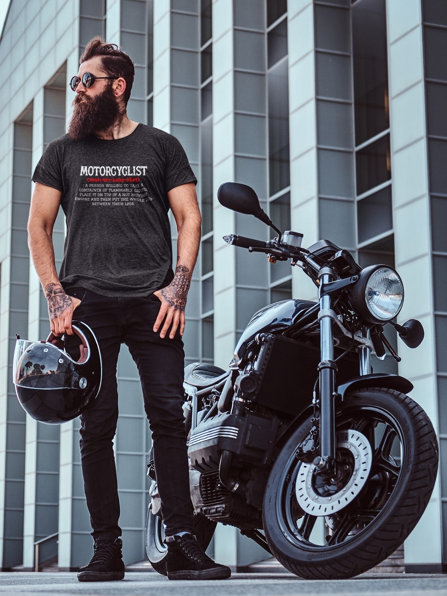 MOTORCYCLIST Dictionary Definition Funny Biker T Shirt Gift Idea MotorGalaxy Tees