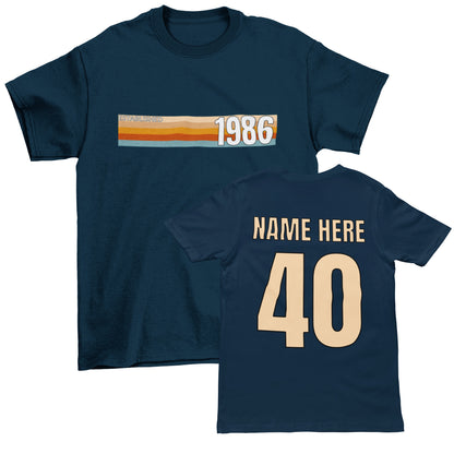 Personalised Established 1986 40th Birthday T-Shirt