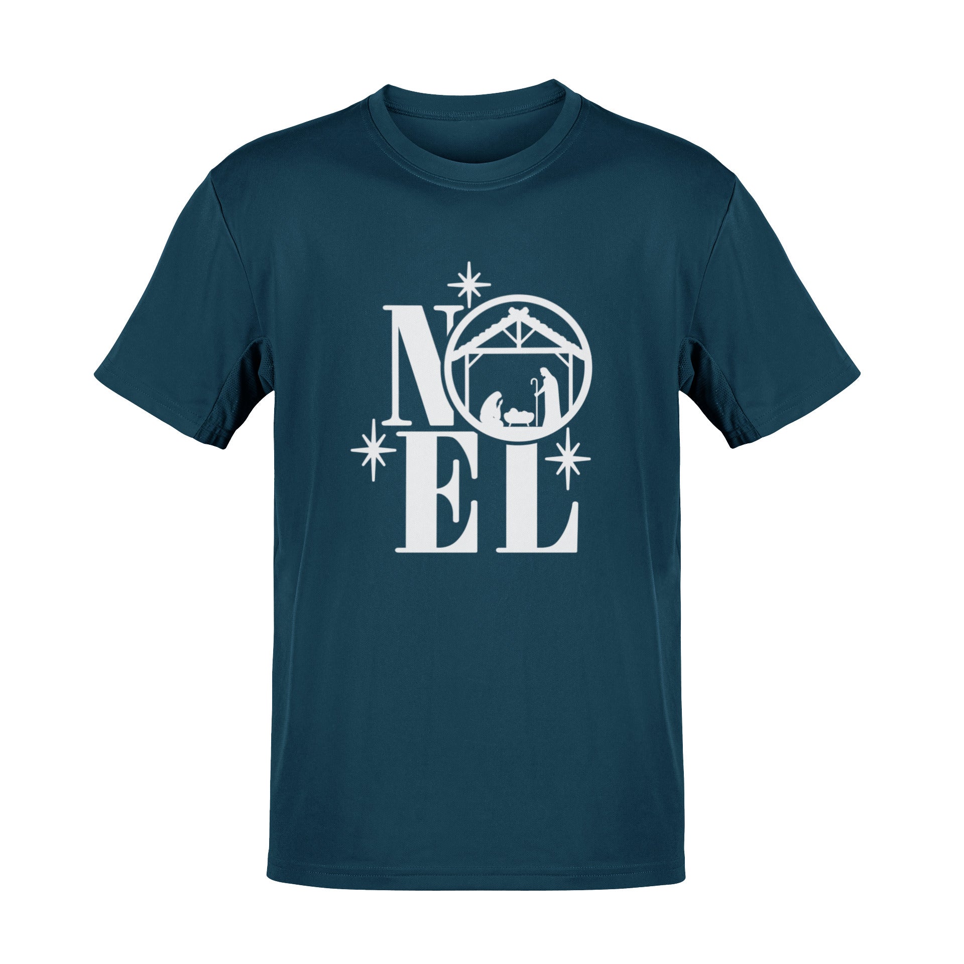 Noel Nativity Christmas T-Shirt Elegant Xmas Tee with Nativity Design Galaxy Tees