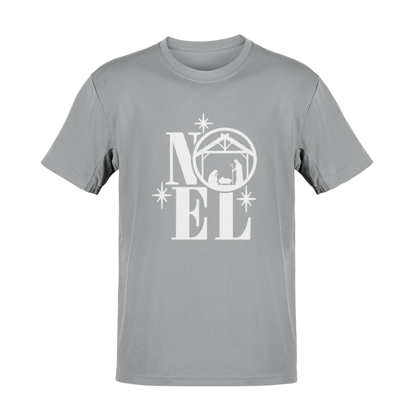 Noel Nativity Christmas T-Shirt Elegant Xmas Tee with Nativity Design Galaxy Tees