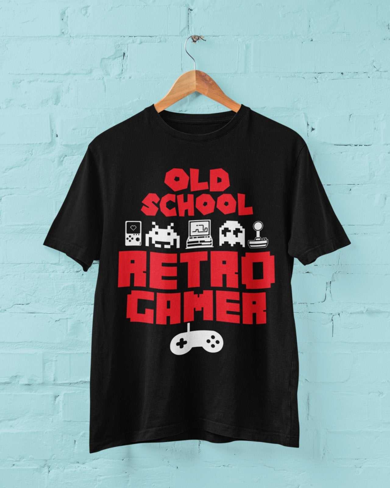 Old School Retro Gamer Funny Gaming T Shirt Invaders Space Gift Idea CGalaxy Tees