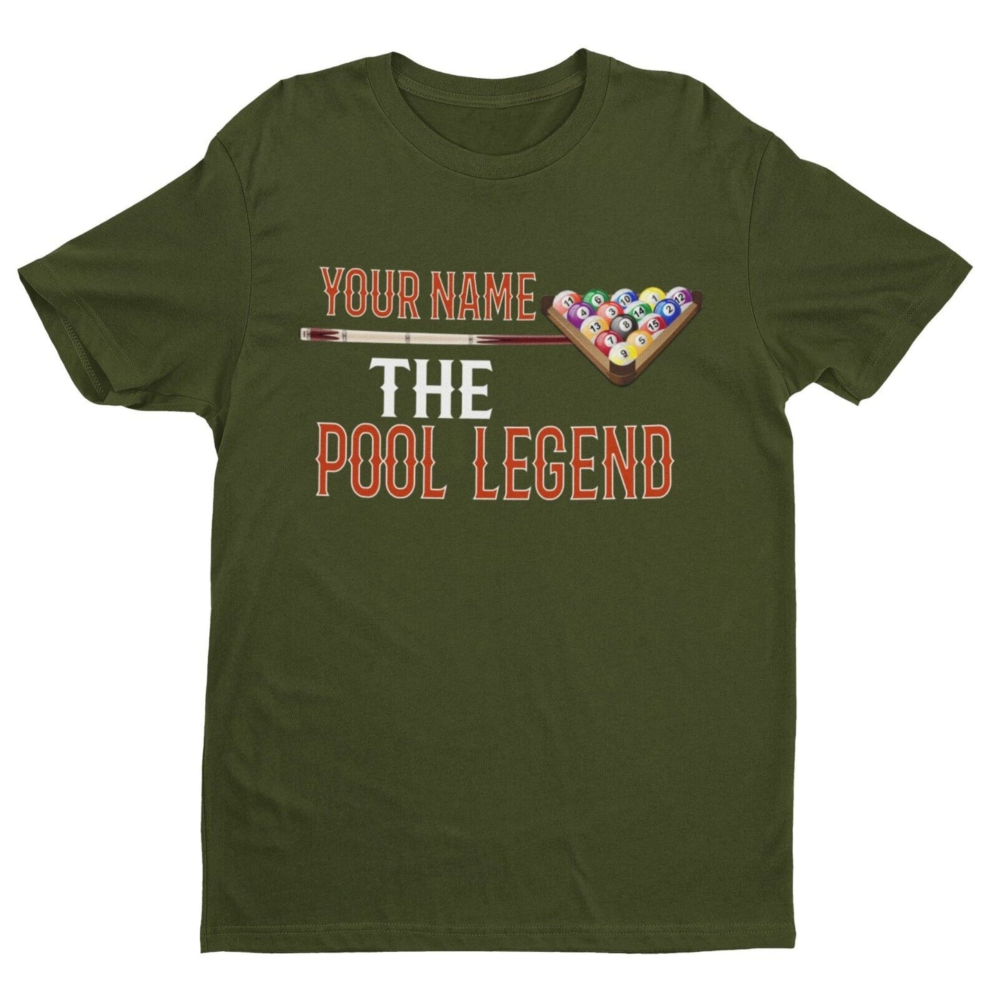 PERSONALISED Pool T Shirt YOUR NAME The POOL LEGEND Gift Idea Player PGalaxy Tees