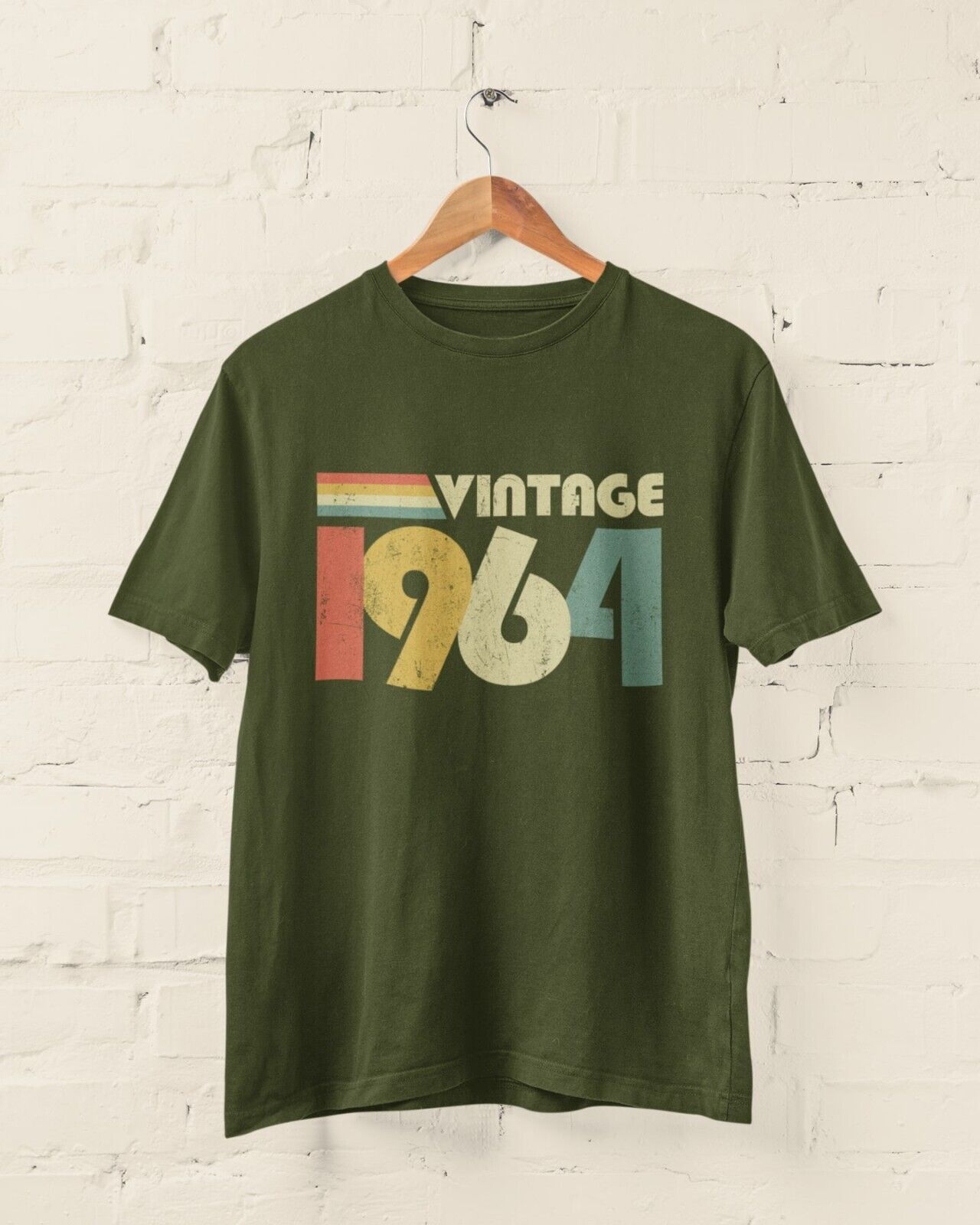 Personalised 60th Birthday in 2024 T Shirt Vintage 1964 Name on Back GGalaxy Tees