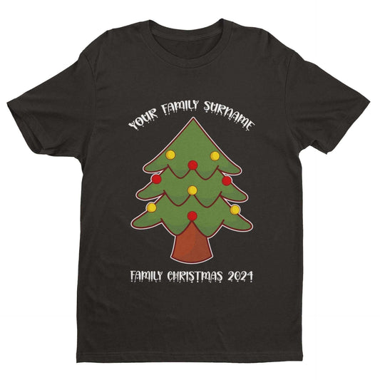 Personalised Family Christmas T Shirt 2024 Adults & Kids Xmas DayGalaxy Tees