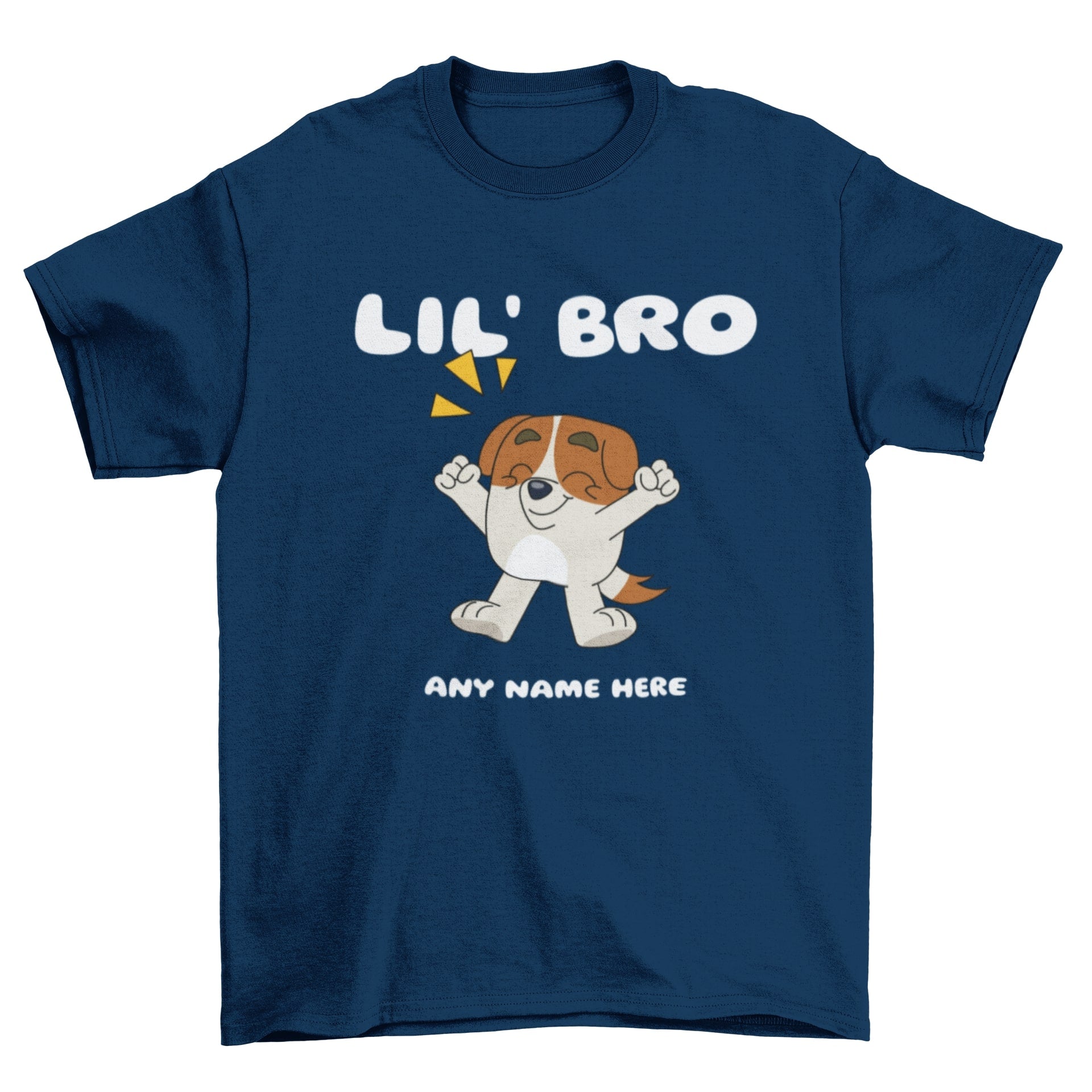 Personalised Little Bro Brother Cartoon style T-shirt Funny Dog Any NaGalaxy Tees