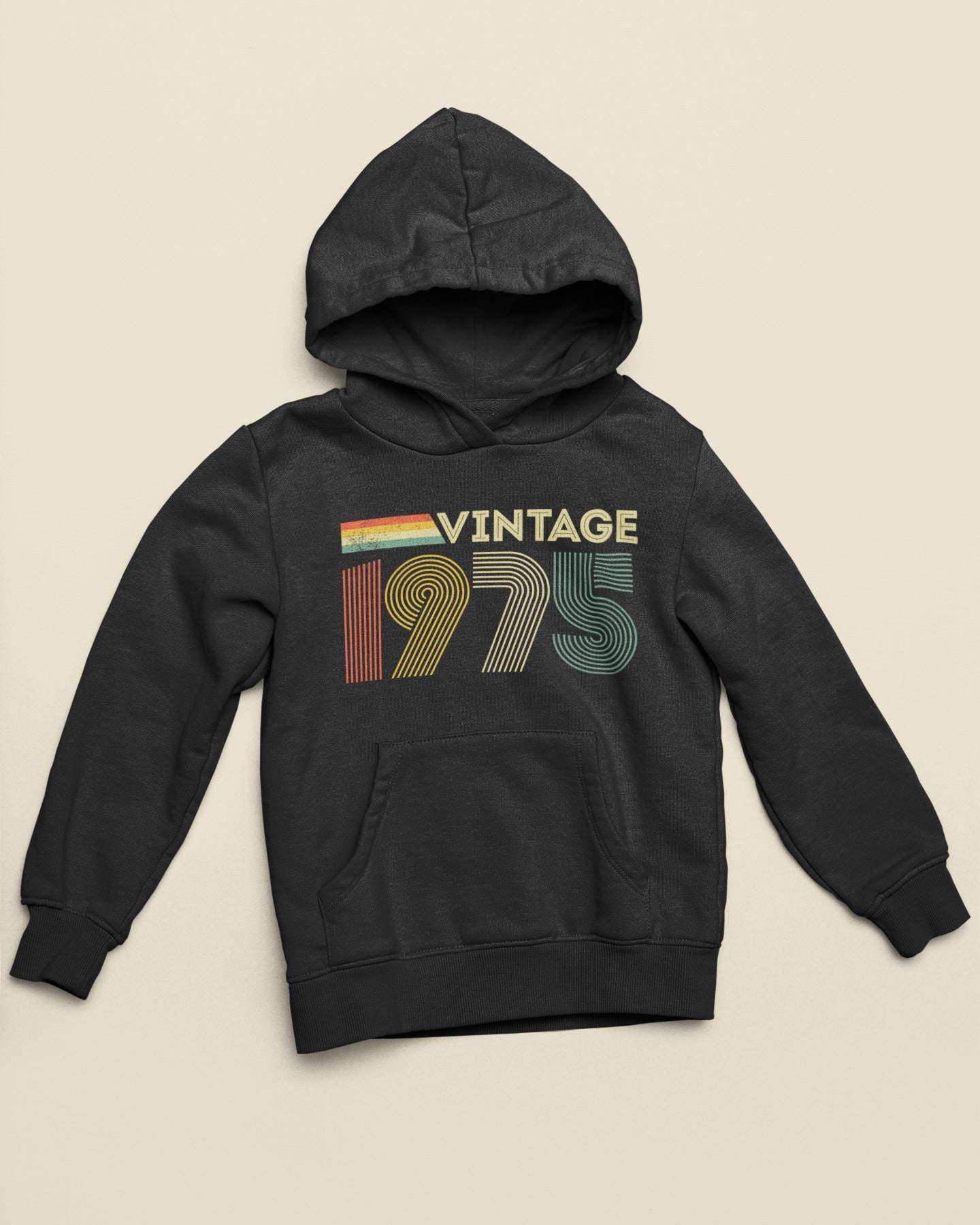 Personalised Vintage 1975 Hoodie 50th Birthday Gift for 2025 Name & AgGalaxy Tees