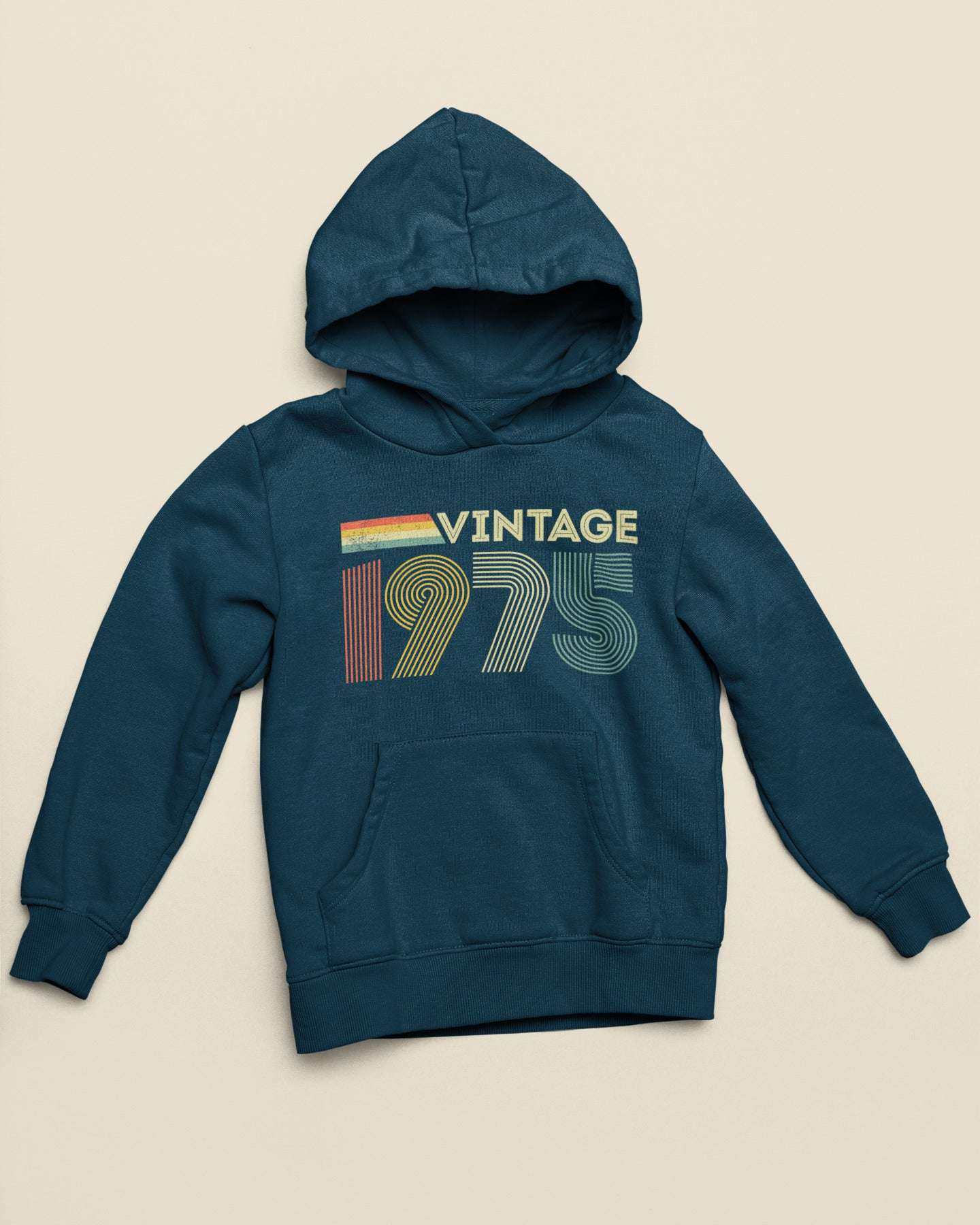 Personalised Vintage 1975 Hoodie 50th Birthday Gift for 2025 Name & AgGalaxy Tees