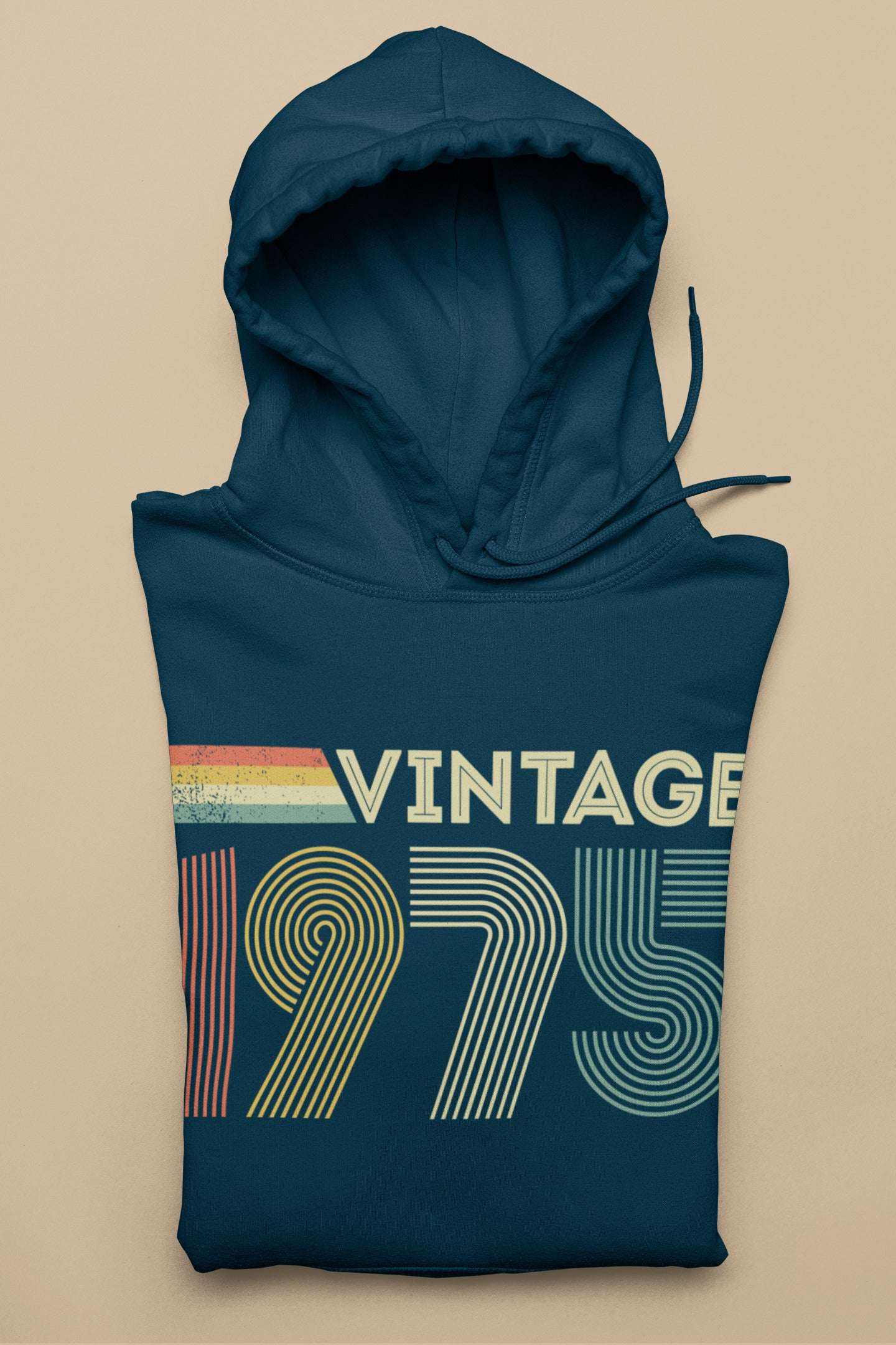 Personalised Vintage 1975 Hoodie 50th Birthday Gift for 2025 Name & AgGalaxy Tees