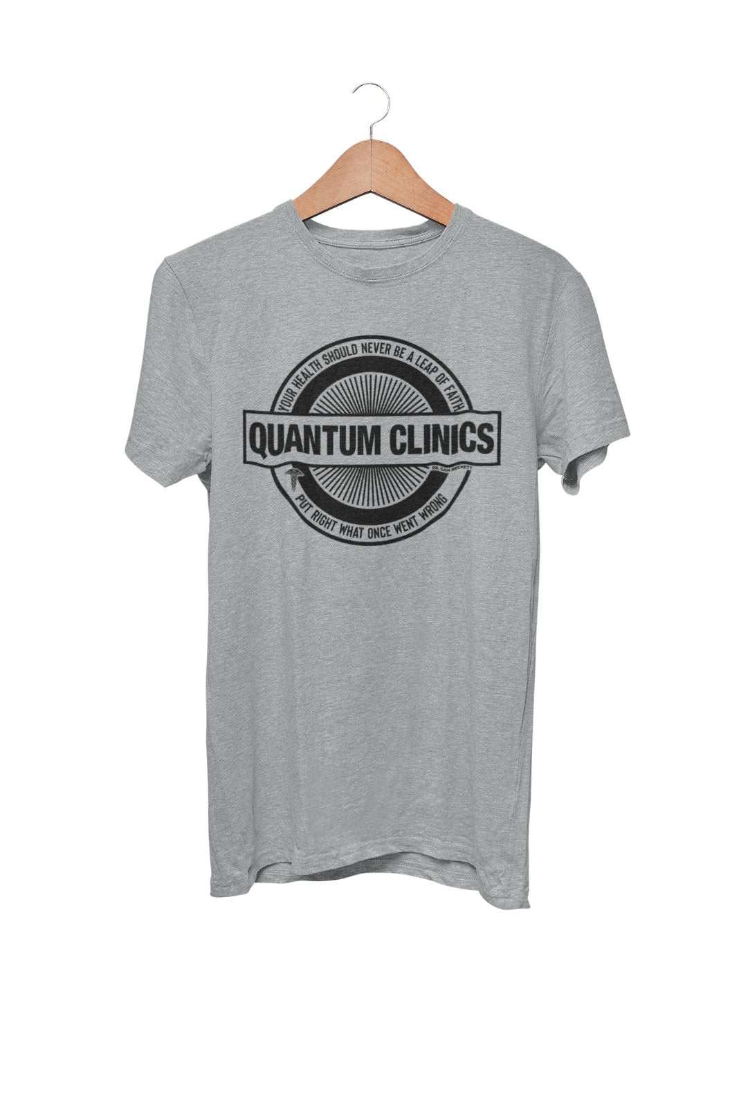 Quantum Clinics T Shirt Funny Retro TV Leap Beckett Sam Al 80s TV 90s Galaxy Tees