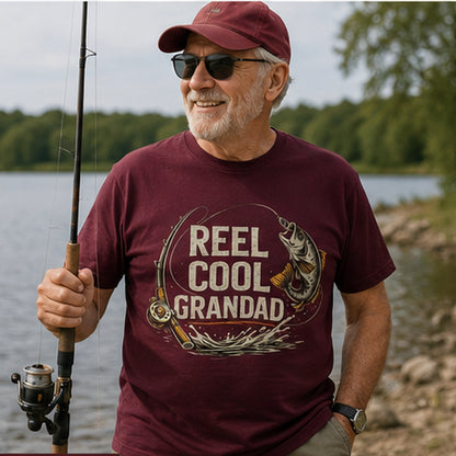 Reel Cool Grandad Fishing T-Shirt