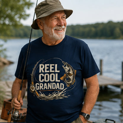 Reel Cool Grandad Fishing T-Shirt