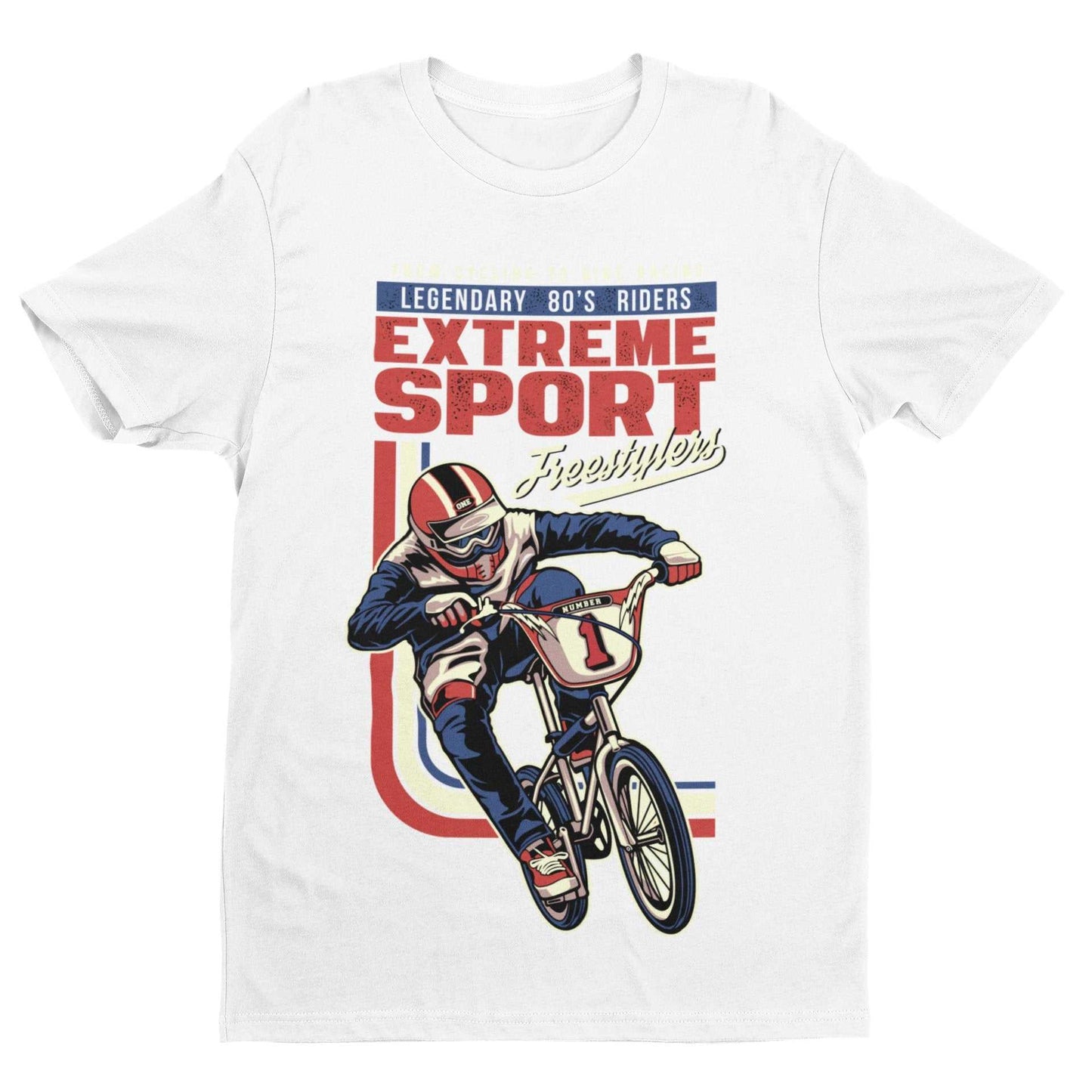 Retro Cycling BMX T Shirt Extreme Sport Freestylers 80s Riders Gift IdGalaxy Tees