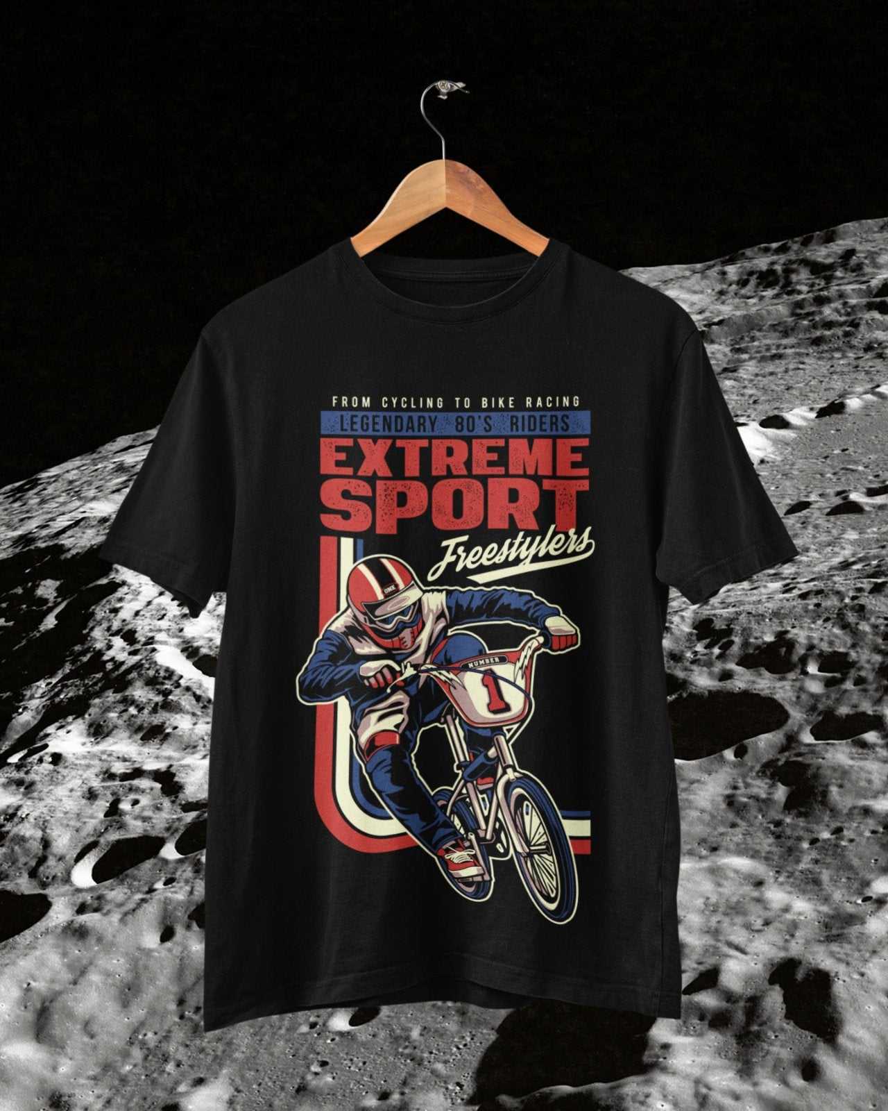 Retro Cycling BMX T Shirt Extreme Sport Freestylers 80s Riders Gift IdGalaxy Tees