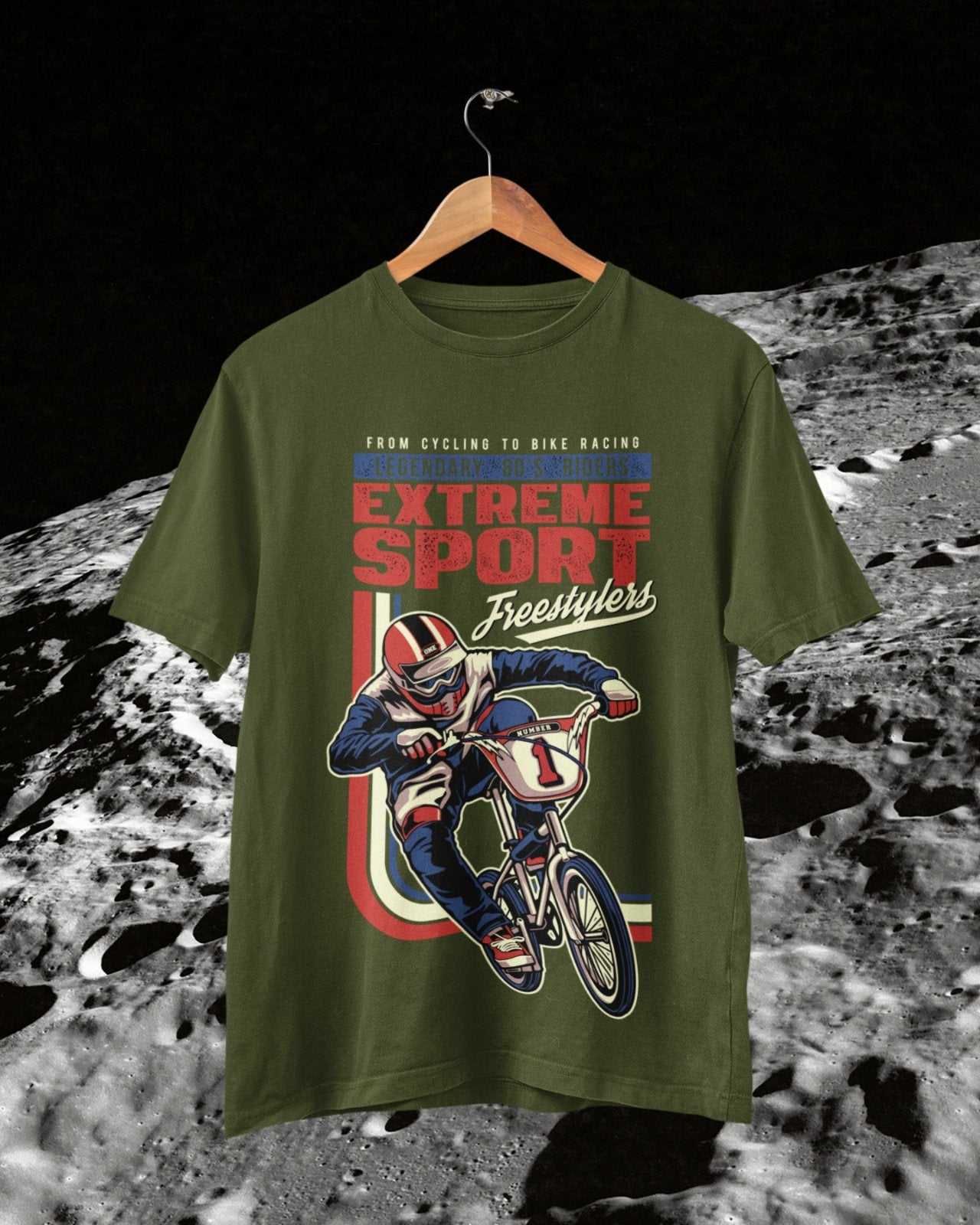 Retro Cycling BMX T Shirt Extreme Sport Freestylers 80s Riders Gift IdGalaxy Tees