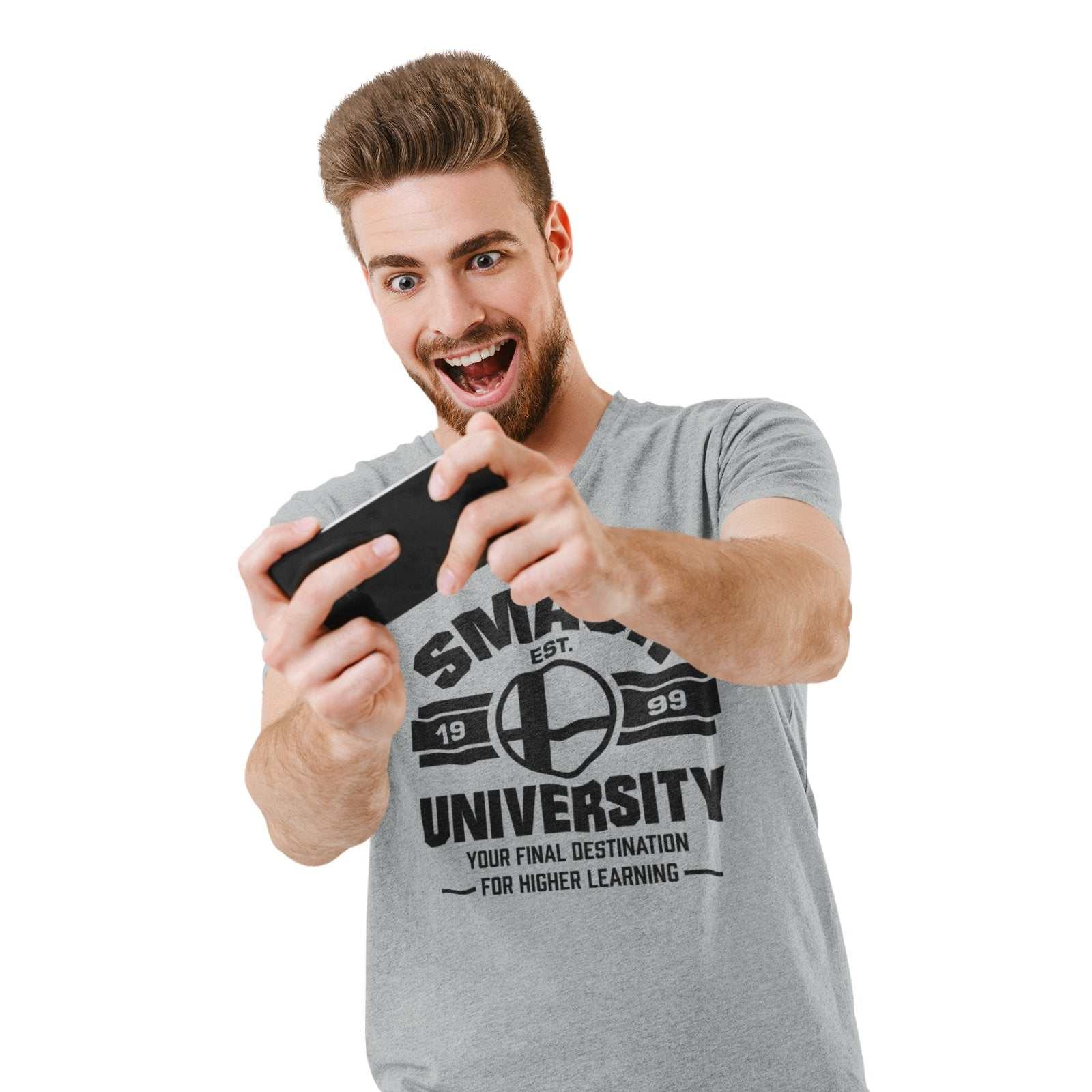 Retro Gaming T Shirt Smash University Est 1999 Bros Super Classic GameGalaxy Tees