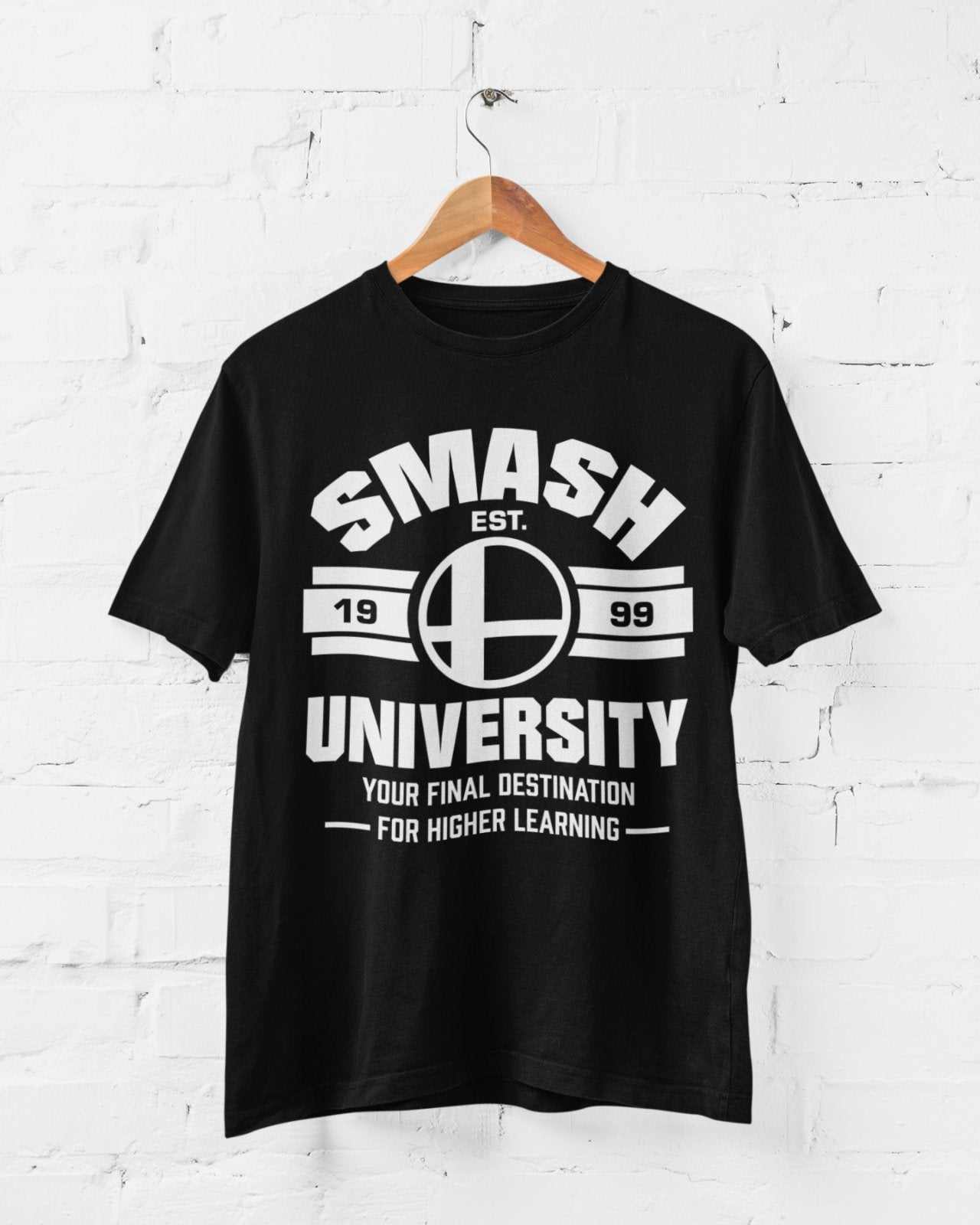 Retro Gaming T Shirt Smash University Est 1999 Bros Super Classic GameGalaxy Tees