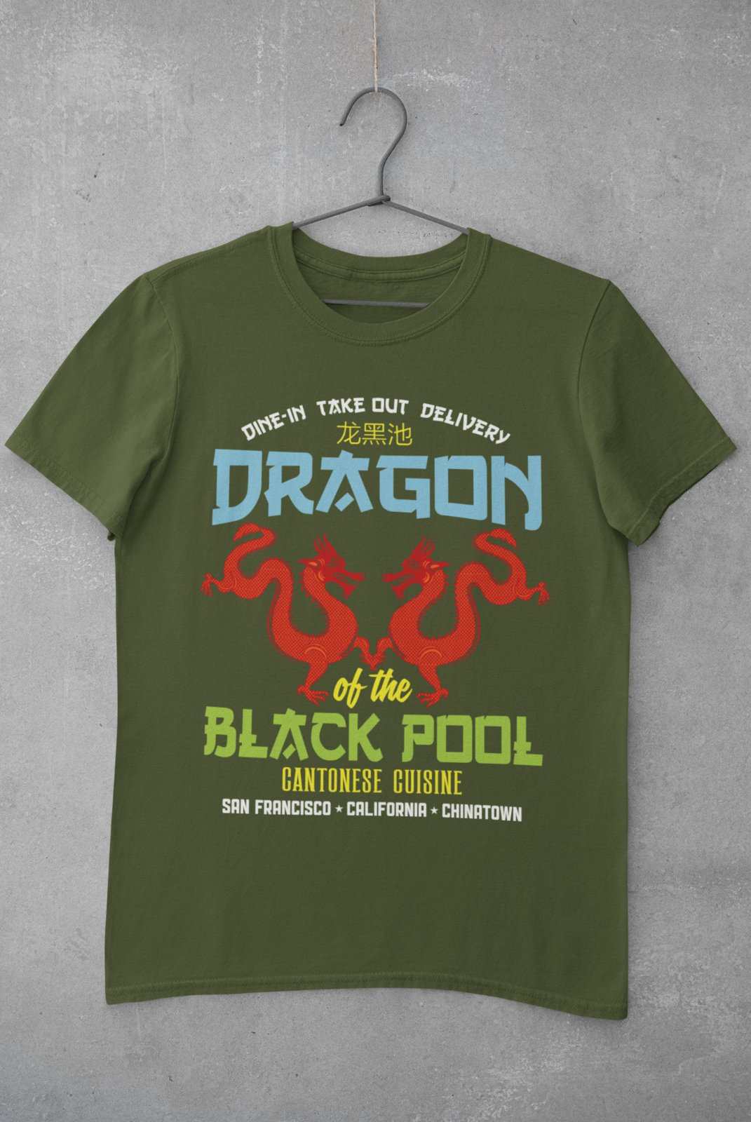 Retro Movie T Shirt DRAGON OF THE BLACK POOL China Big Trouble In FunnGalaxy Tees