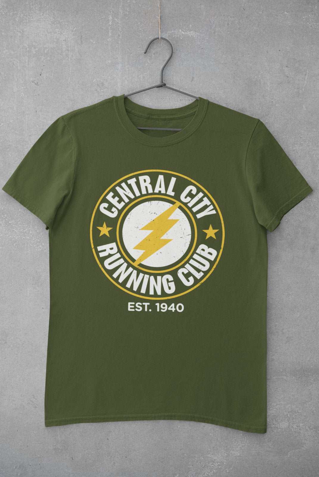 Retro Superhero T Shirt Central City Running CLub est 1940 Flash The FGalaxy Tees