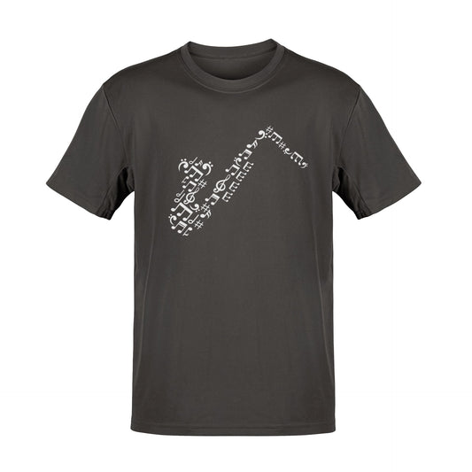 Saxophone Music Symbols T-Shirt | Perfect Gift for Jazz Lovers and MusGalaxy Tees