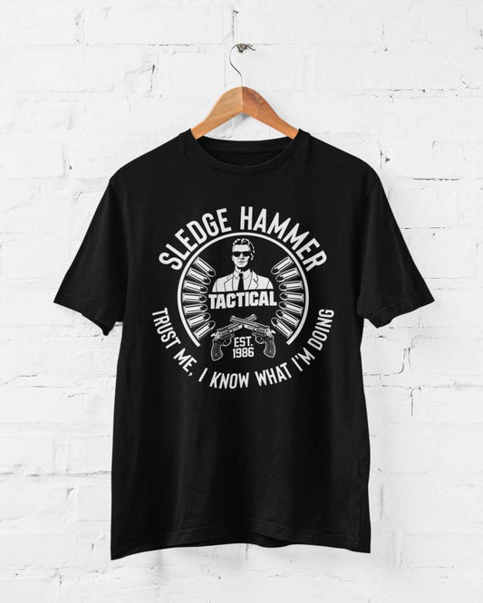 Sledgehammer Est 1986 Retro T Shirt TV 80s Funny Cop Show Classic GiftGalaxy Tees