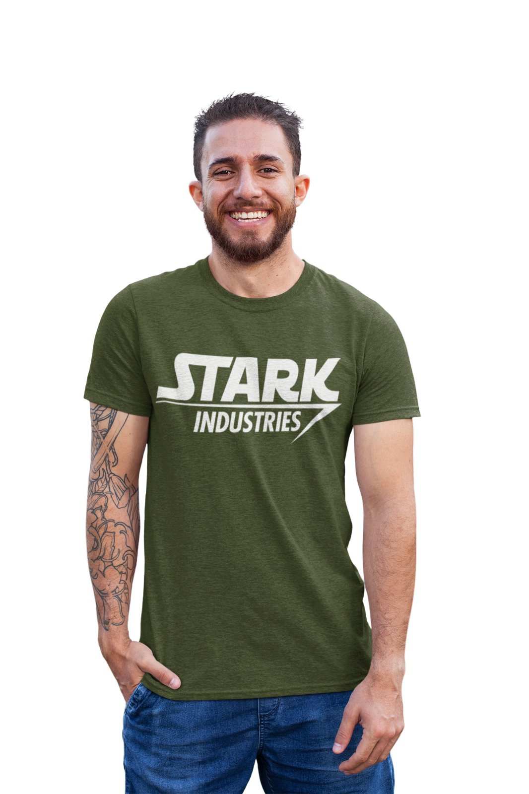 Stark Industries Funny T Shirt Man Iron Tony Comic Movie Film SuperherGalaxy Tees