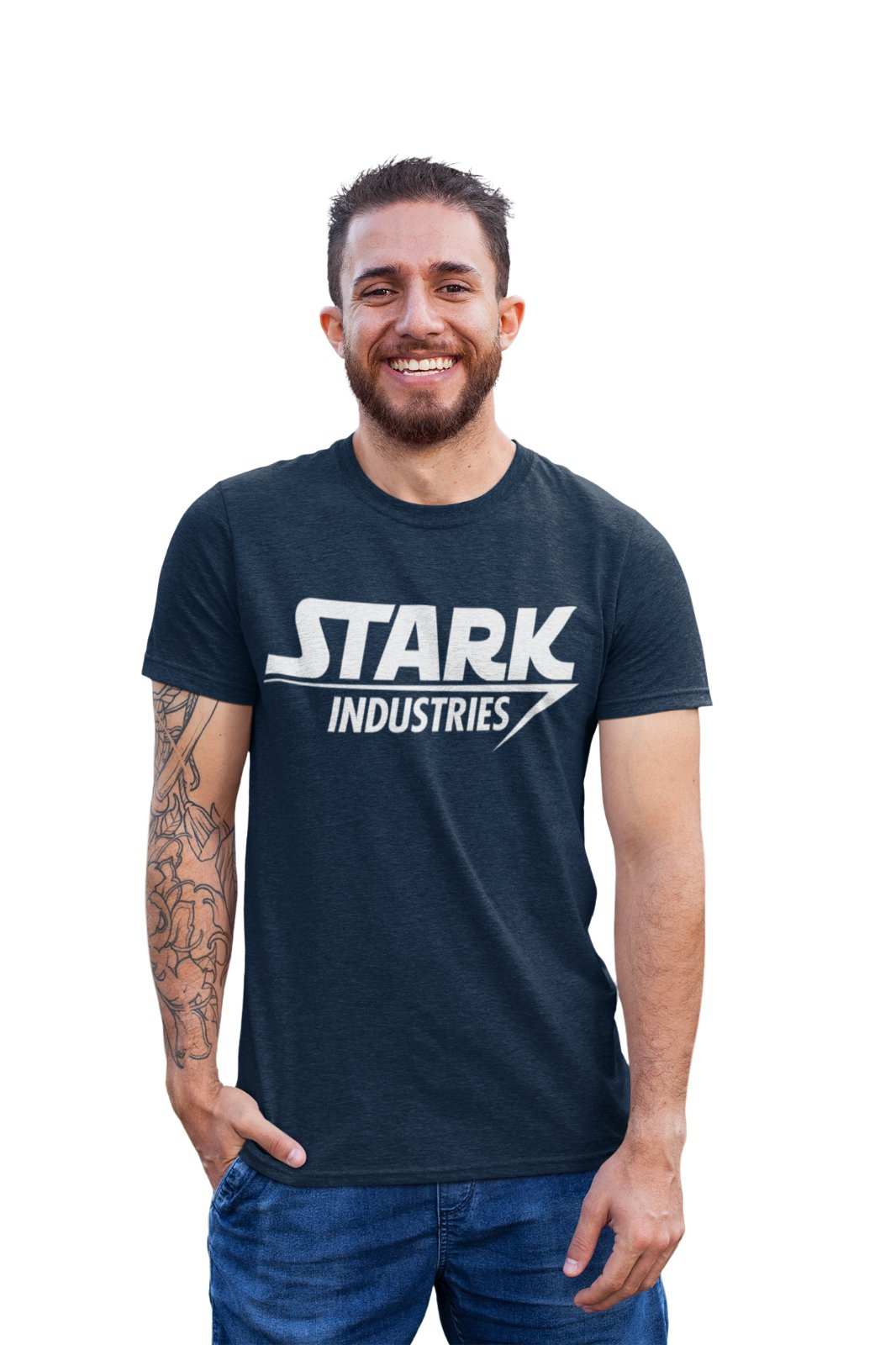 Stark Industries Funny T Shirt Man Iron Tony Comic Movie Film SuperherGalaxy Tees