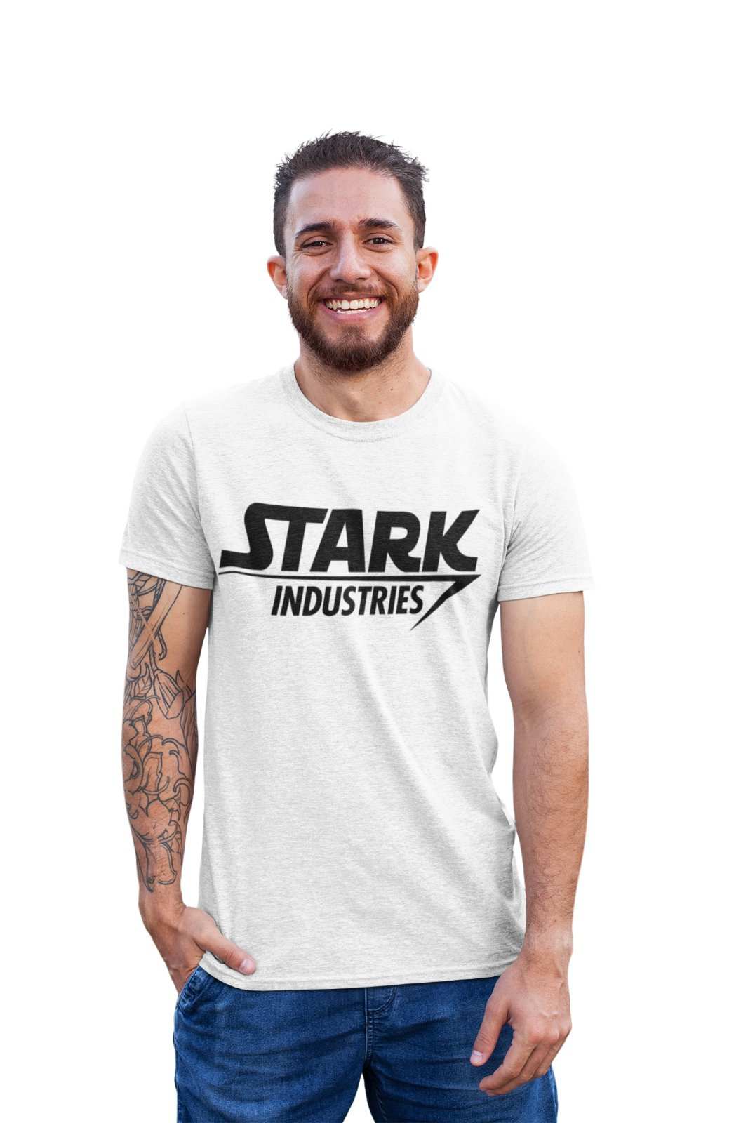 Stark Industries Funny T Shirt Man Iron Tony Comic Movie Film SuperherGalaxy Tees