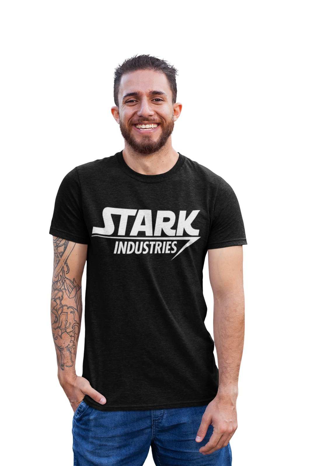 Stark Industries Funny T Shirt Man Iron Tony Comic Movie Film SuperherGalaxy Tees