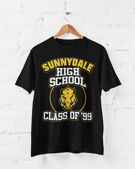 Sunnydale High School Class of 1999 Funny Retro T Shirt Vampire Buffy Galaxy Tees