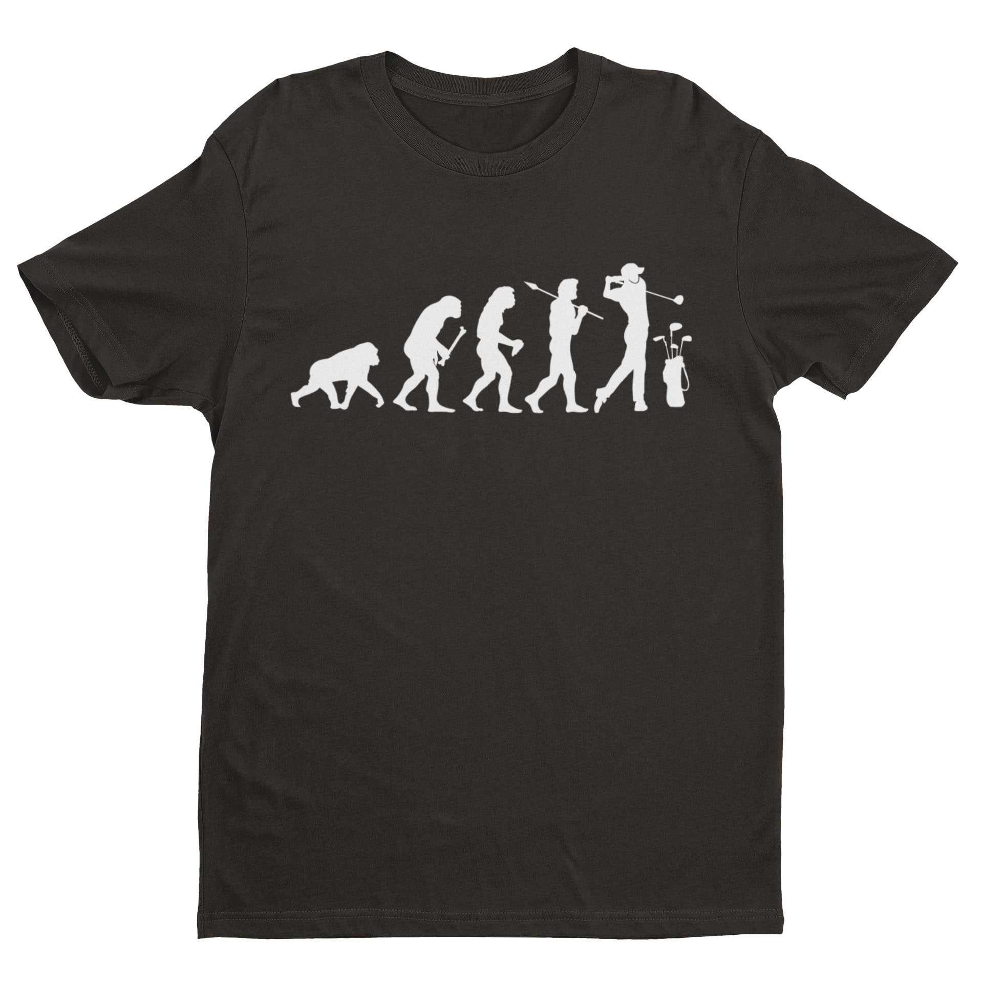 The Evolution of GOLF T Shirt Ape To Man Darwin Funny Top Gift Idea GoGalaxy Tees