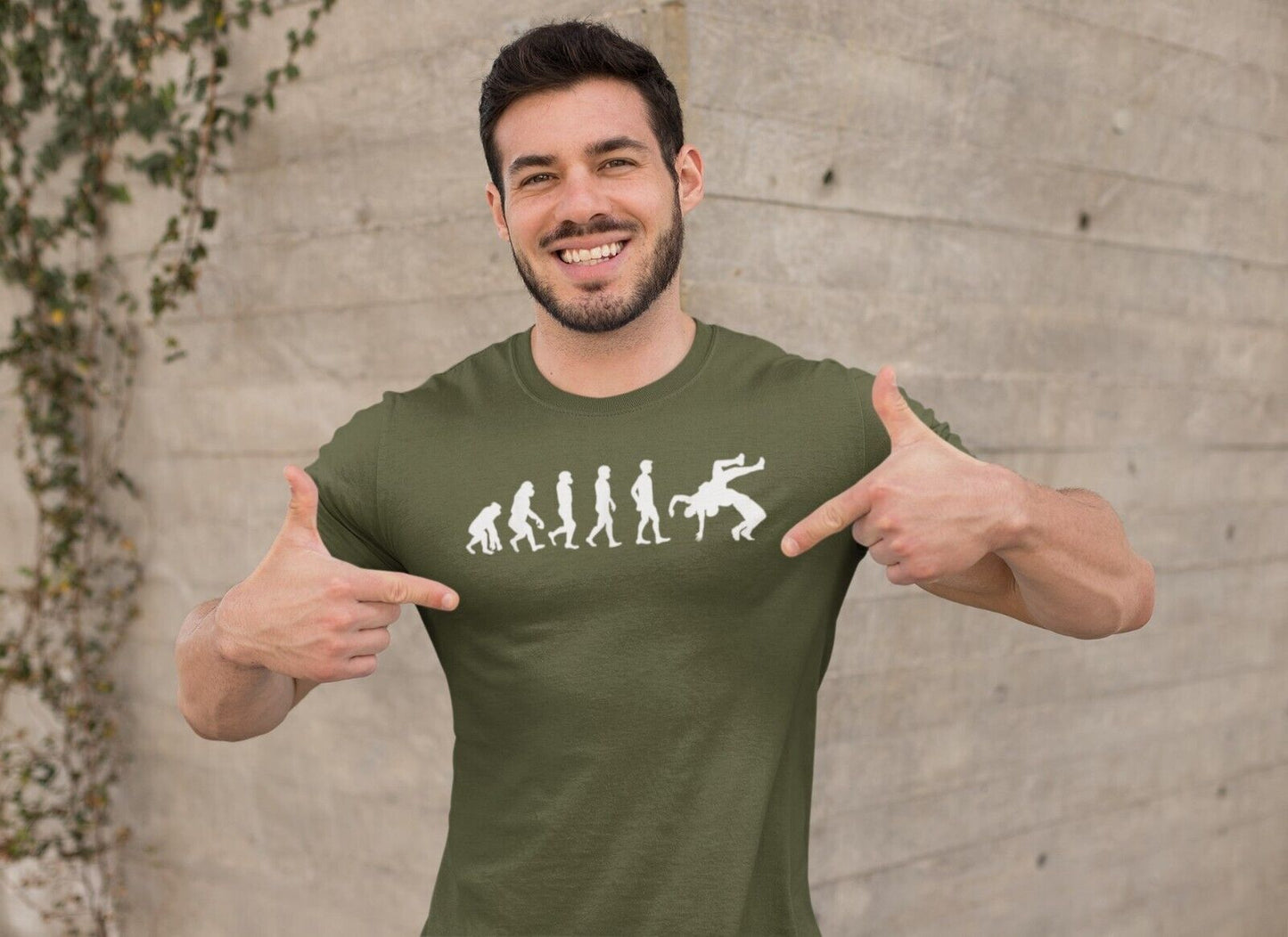 The Evolution of WRESTLING T Shirt Funny Ape To Man To Sports EntertaiGalaxy Tees