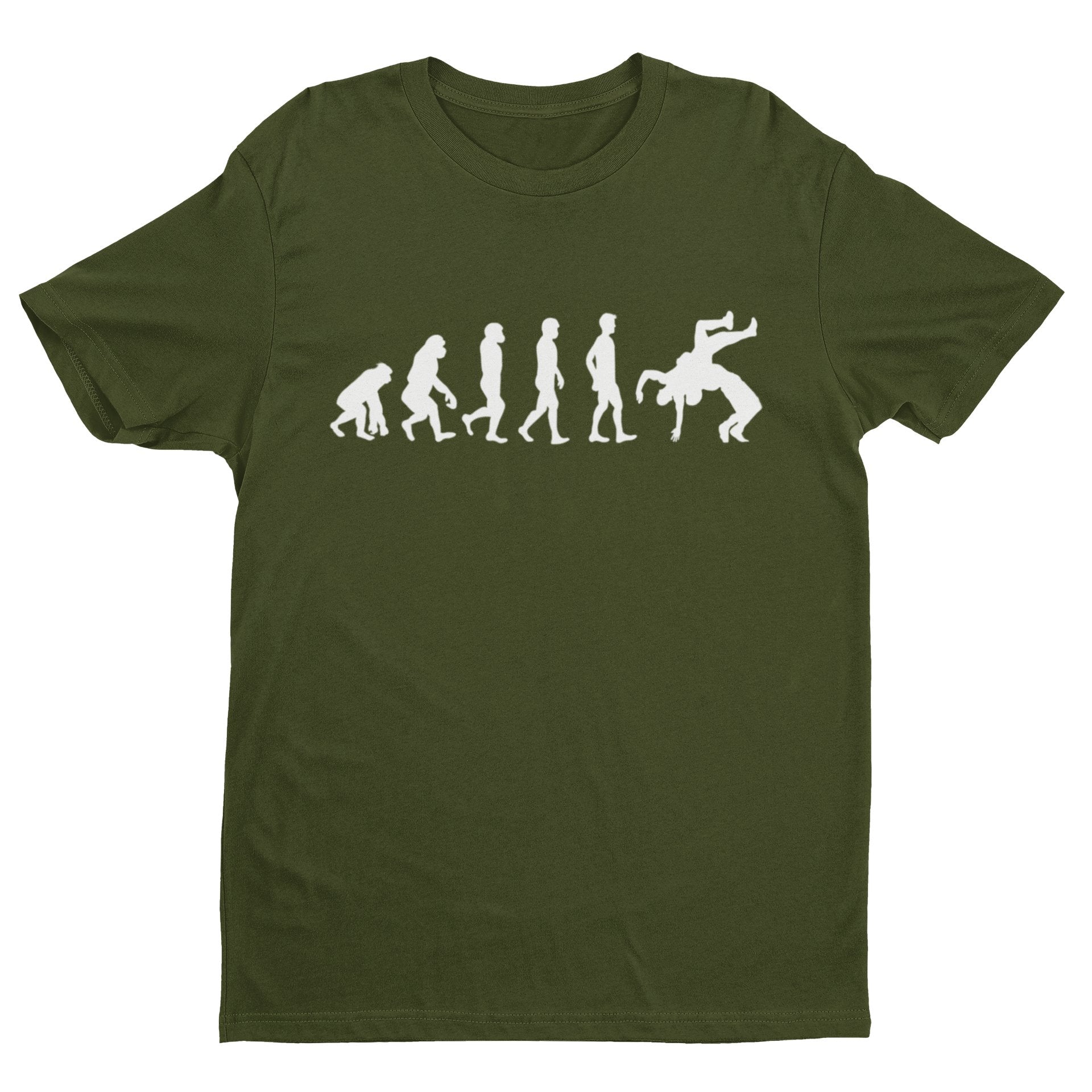 The Evolution of WRESTLING T Shirt Funny Ape To Man To Sports EntertaiGalaxy Tees