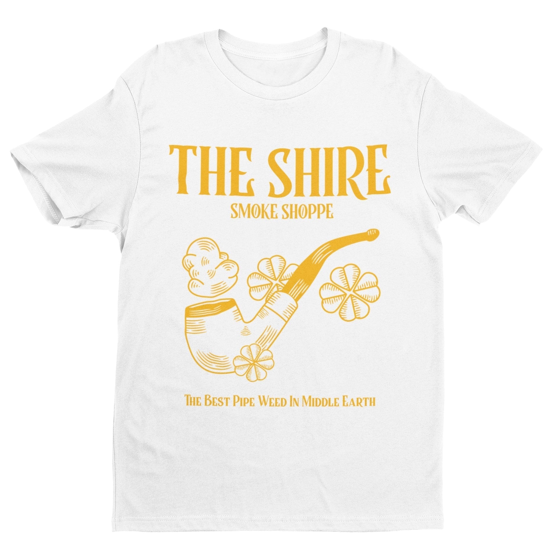 The Shire Smoke Shoppe The Best Pipe Weed In Earth T Shirt Rings Of ThGalaxy Tees