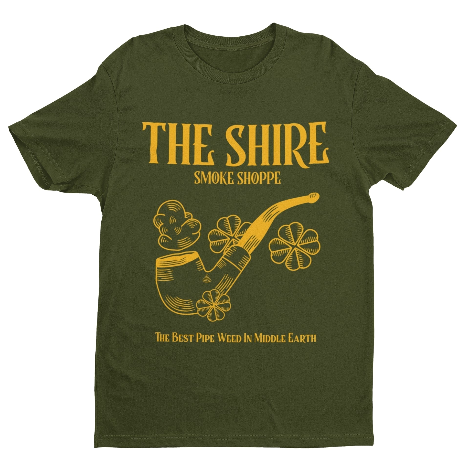 The Shire Smoke Shoppe The Best Pipe Weed In Earth T Shirt Rings Of ThGalaxy Tees