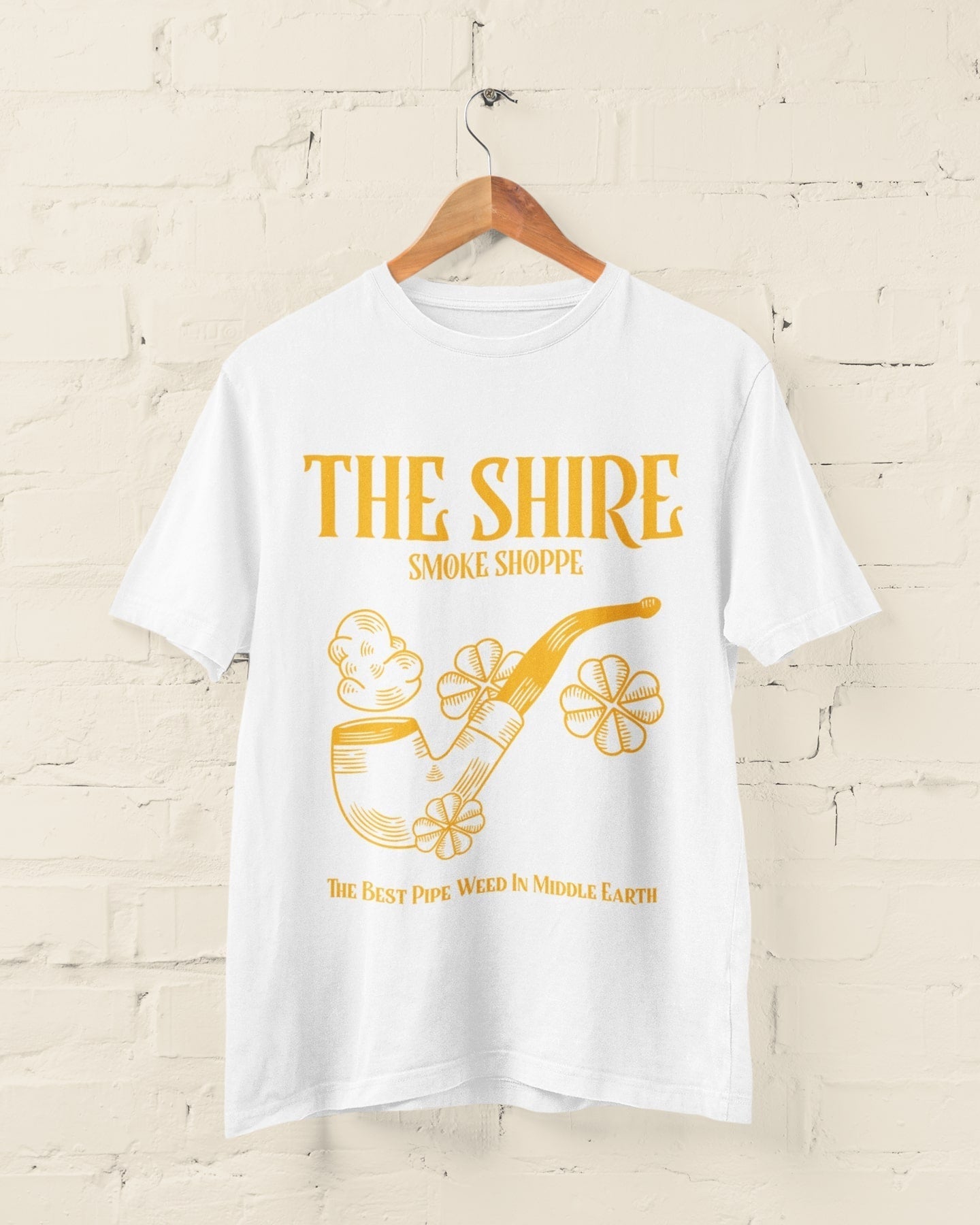 The Shire Smoke Shoppe The Best Pipe Weed In Earth T Shirt Rings Of ThGalaxy Tees