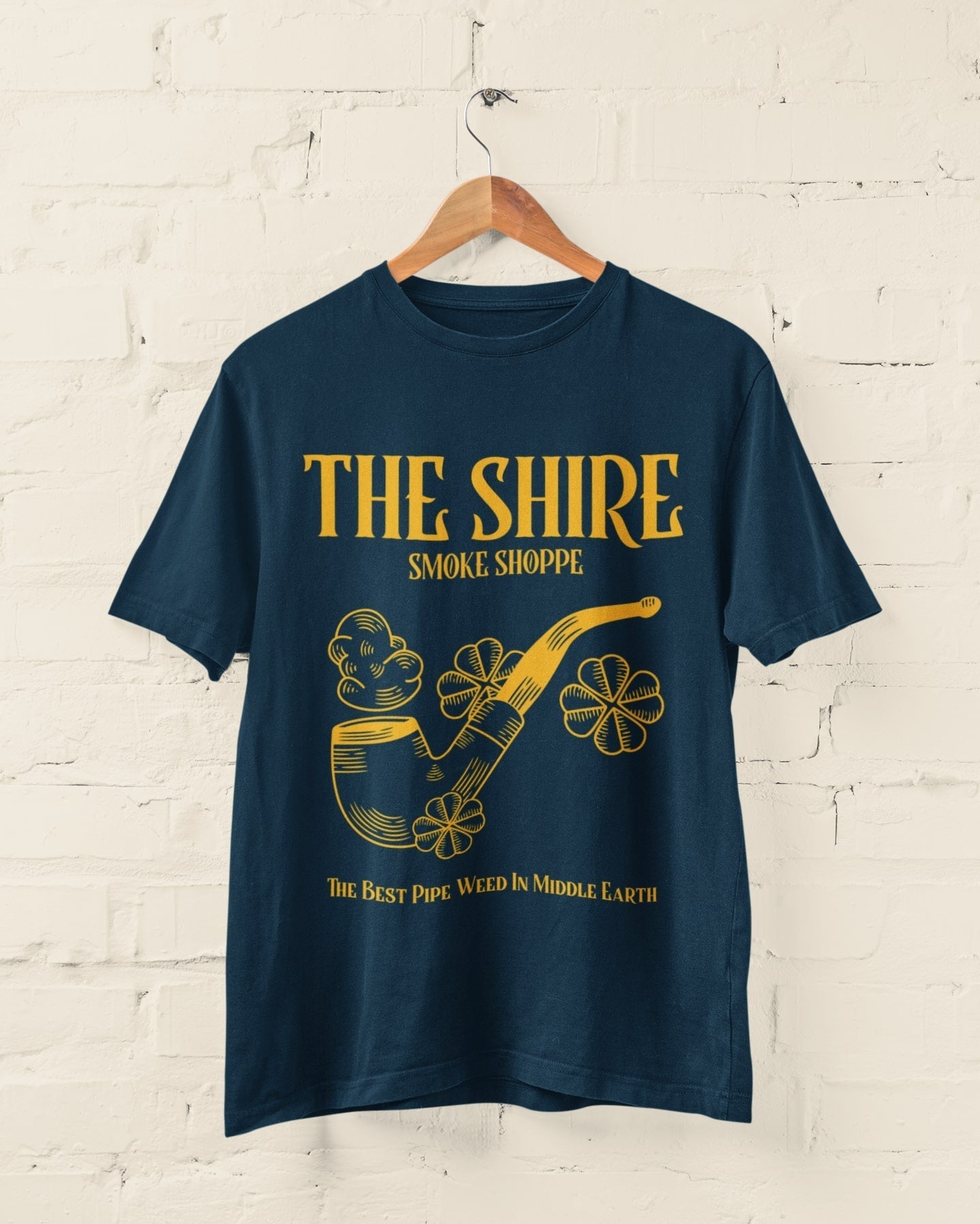 The Shire Smoke Shoppe The Best Pipe Weed In Earth T Shirt Rings Of ThGalaxy Tees