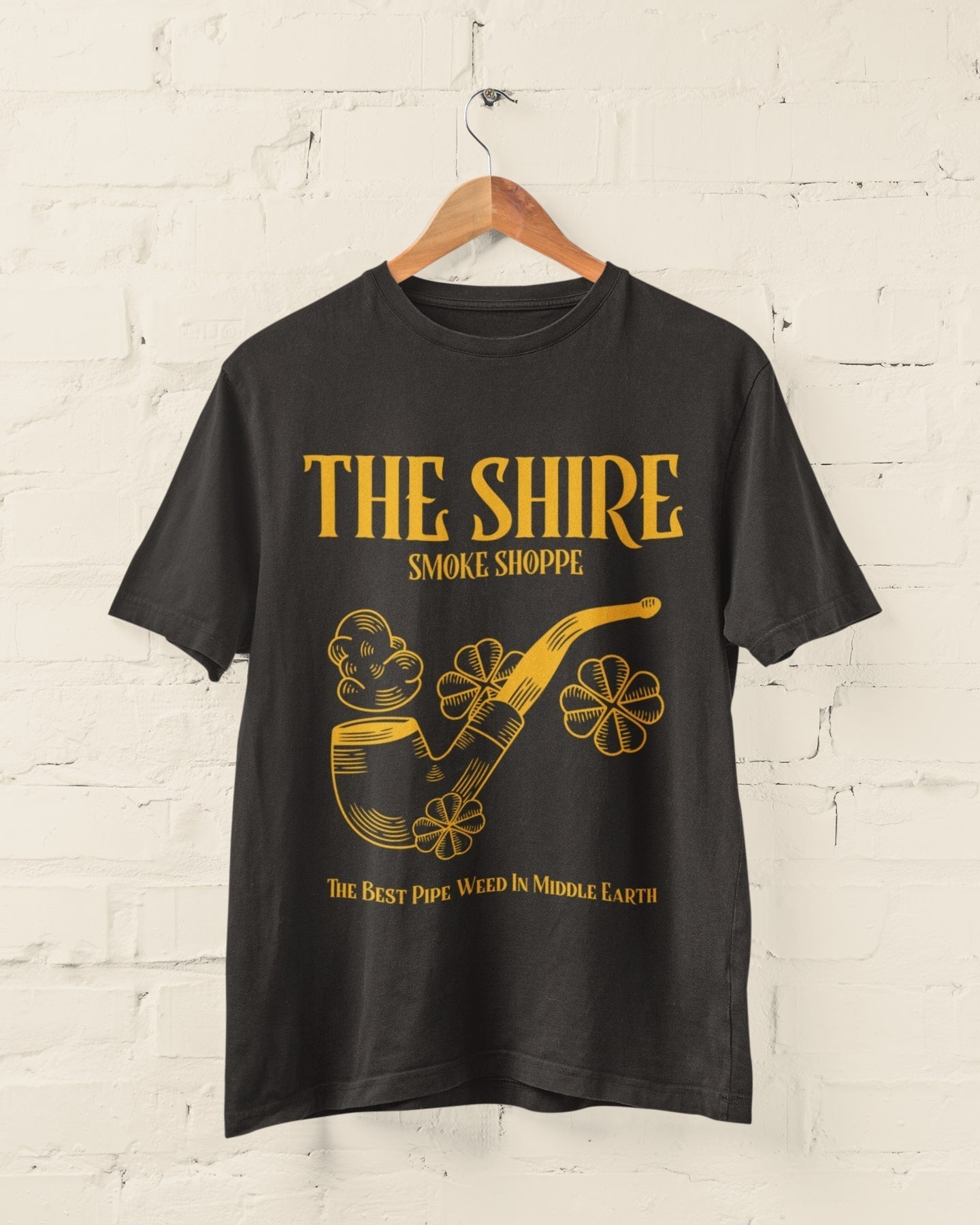 The Shire Smoke Shoppe The Best Pipe Weed In Earth T Shirt Rings Of ThGalaxy Tees