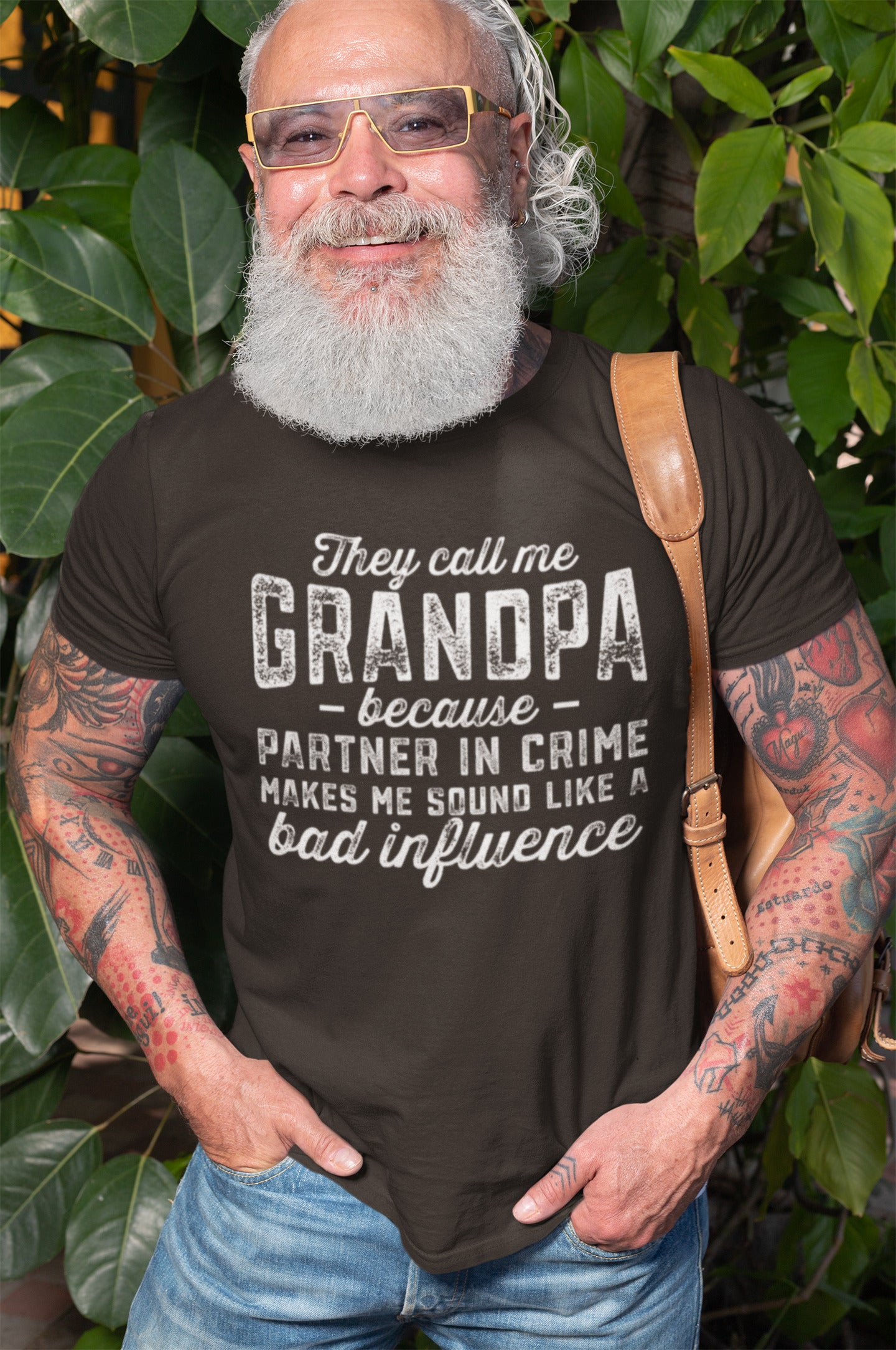 They Call Me Grandpa T-Shirt Funny Gift for Grandad with a Hint of MisGalaxy Tees