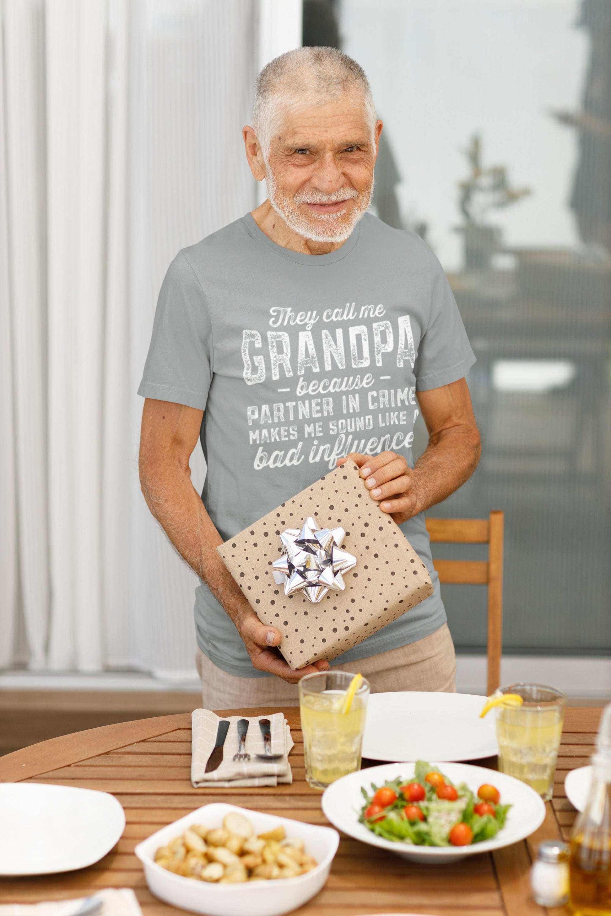 They Call Me Grandpa T-Shirt Funny Gift for Grandad with a Hint of MisGalaxy Tees