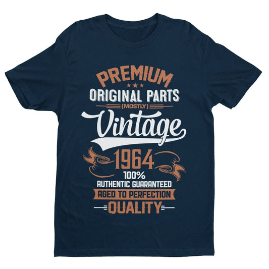 Vintage 1964 Original Parts Funny 60th Birthday in 2024 T Shirt Gift IGalaxy Tees