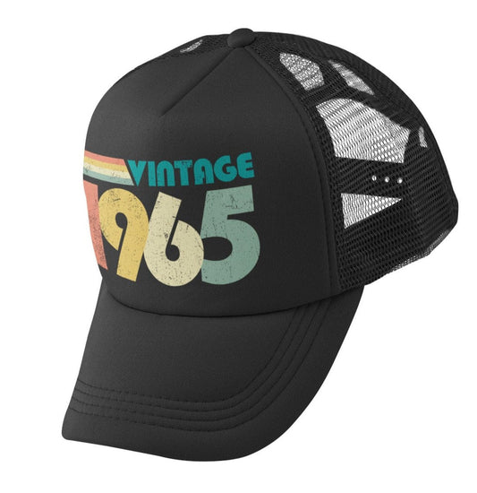 Vintage 1965 60th Birthday in 2025 Trucker Style Baseball Cap Retro DeGalaxy Tees