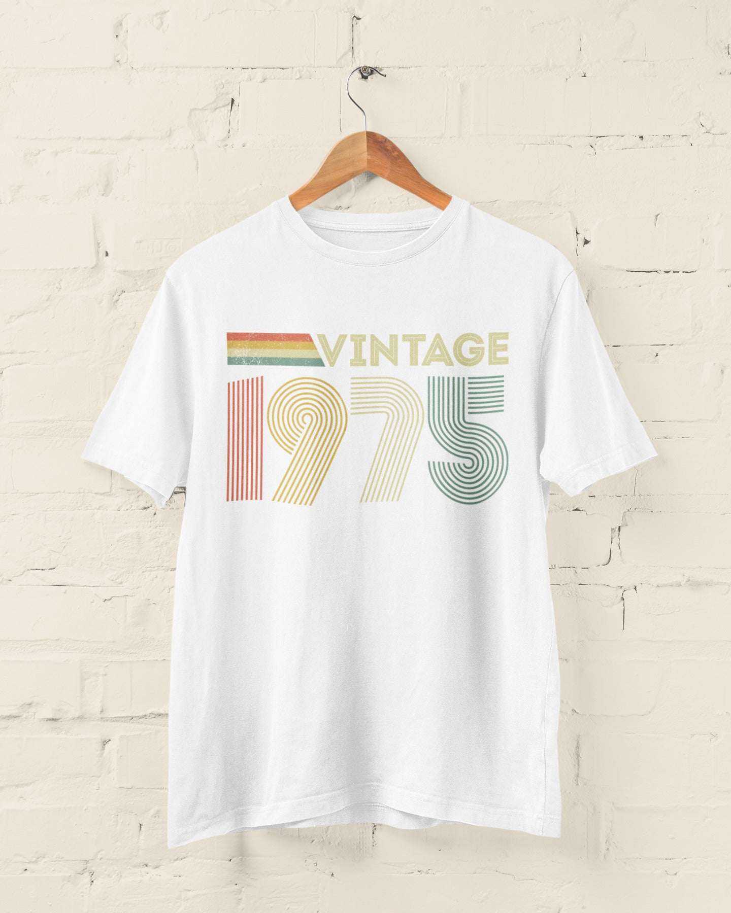 Vintage 1975 50th Birthday T-Shirt Retro 50 Years Old Gift Idea for 20Galaxy Tees