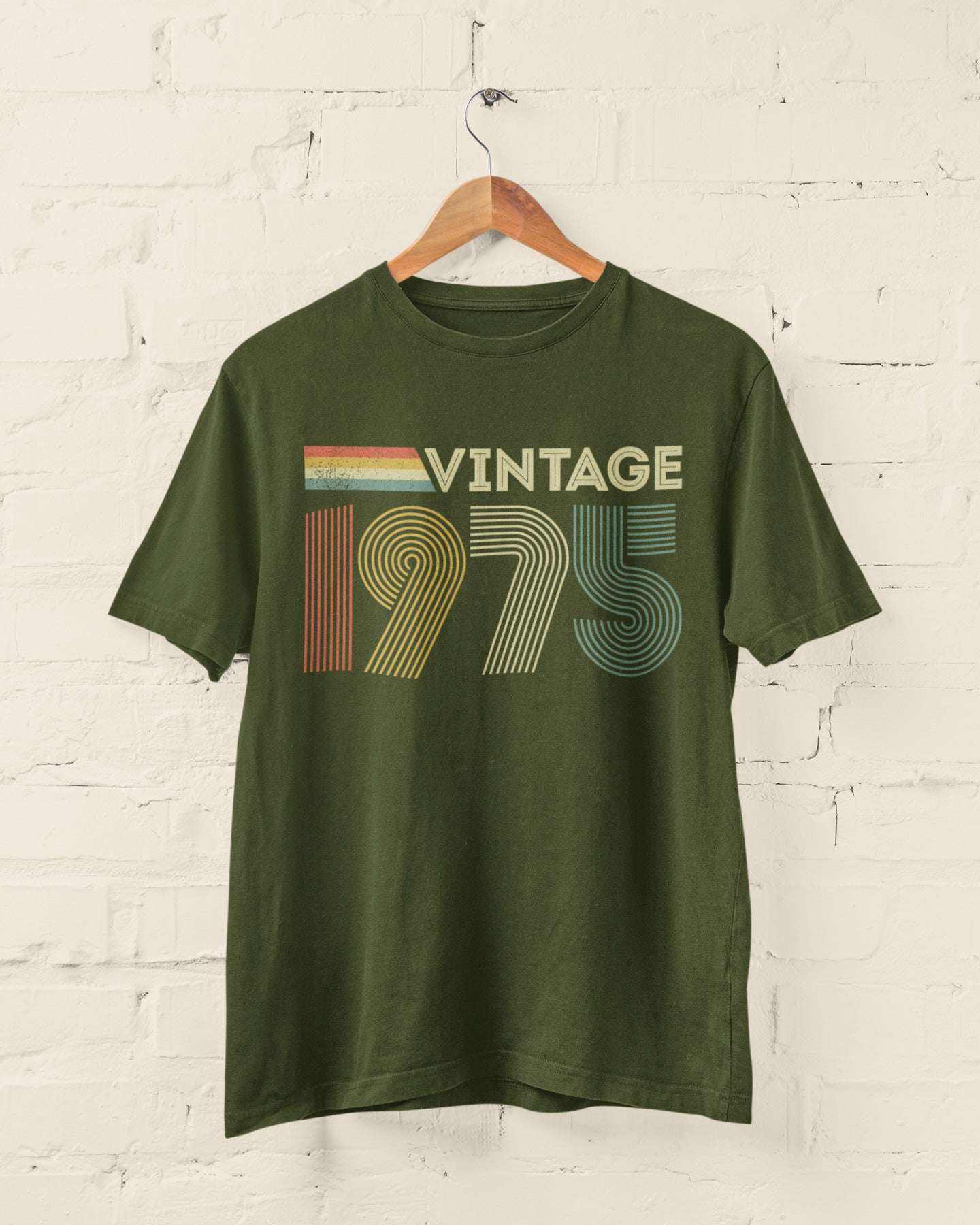 Vintage 1975 50th Birthday T-Shirt Retro 50 Years Old Gift Idea for 20Galaxy Tees