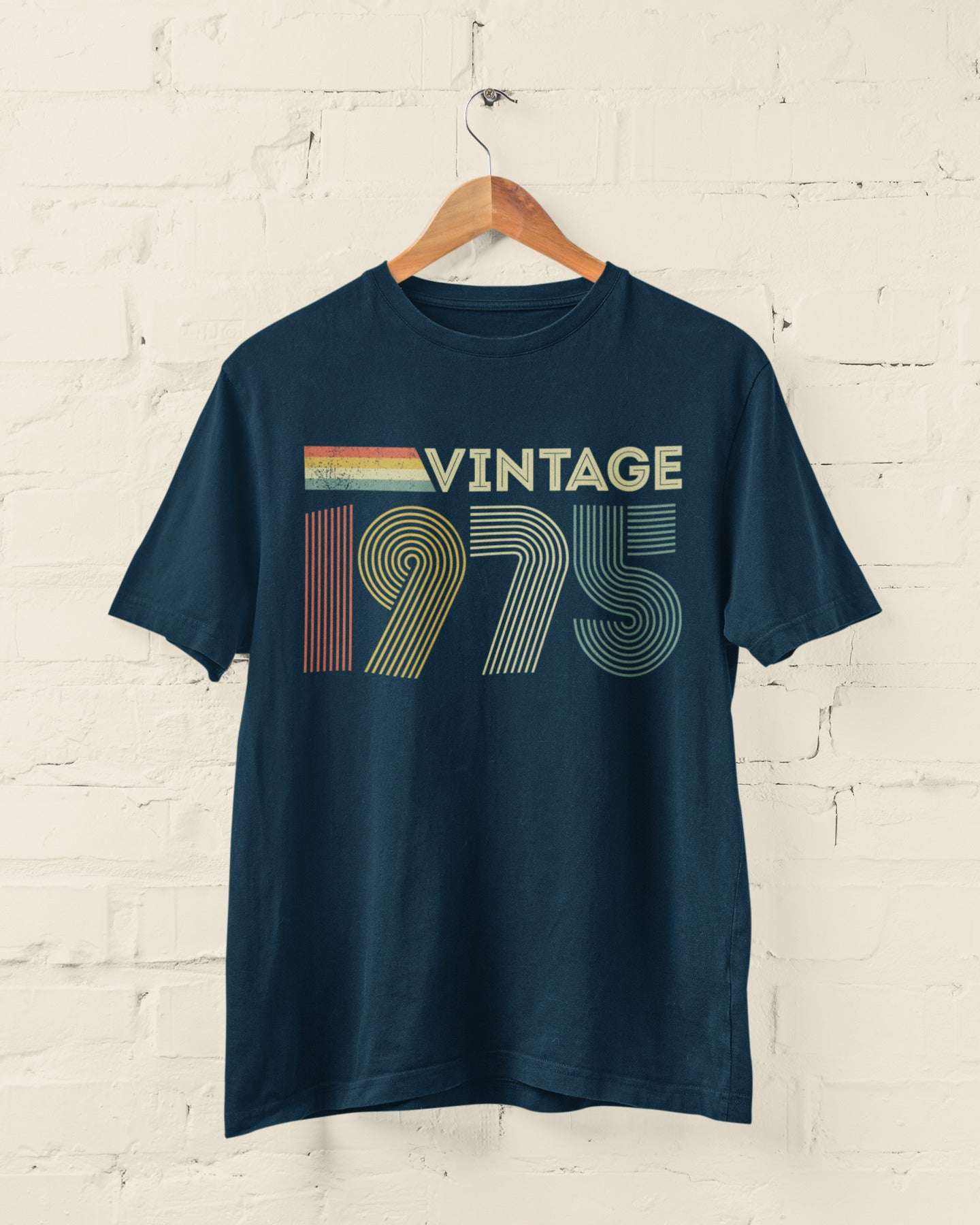 Vintage 1975 50th Birthday T-Shirt Retro 50 Years Old Gift Idea for 20Galaxy Tees