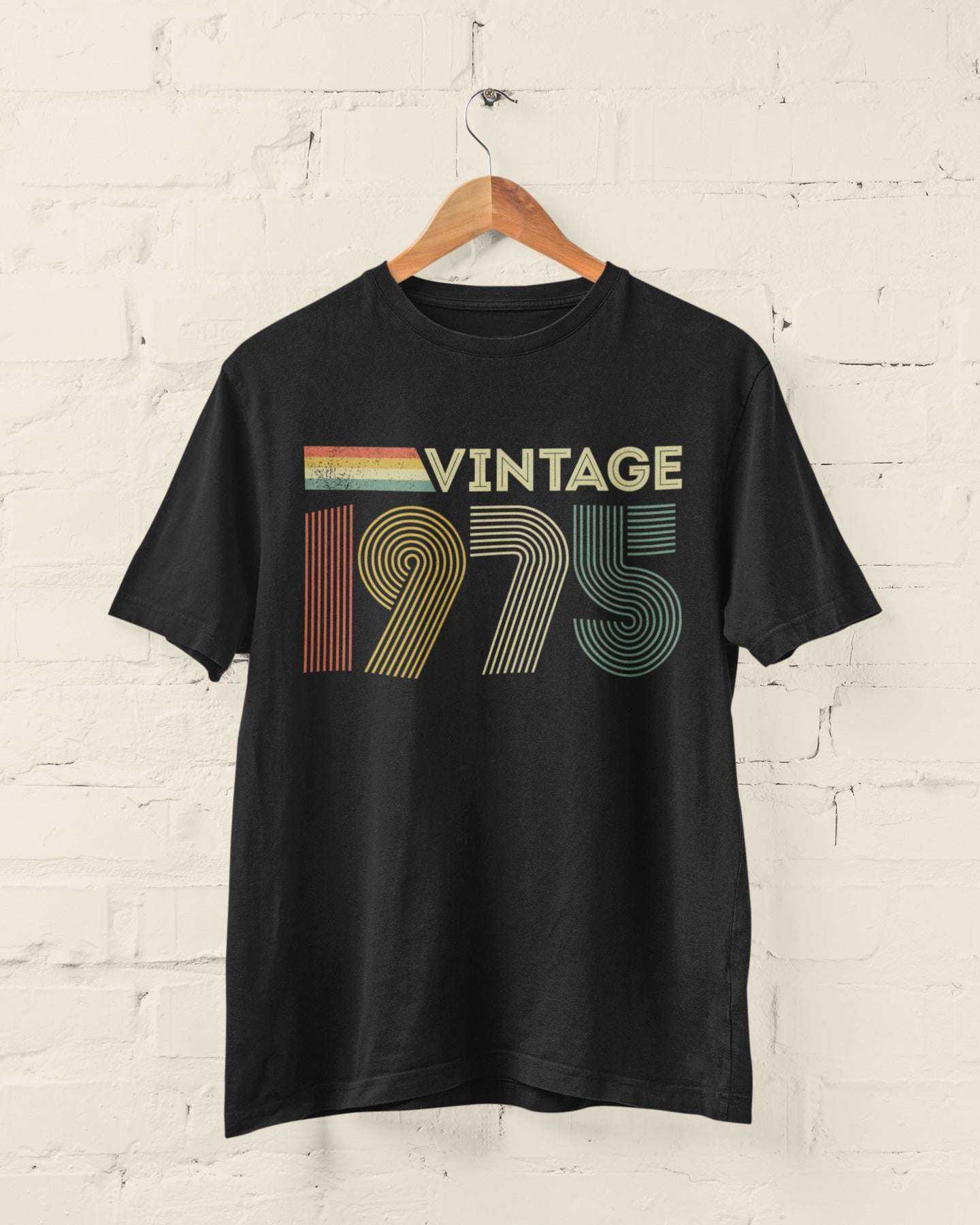 Vintage 1975 50th Birthday T-Shirt Retro 50 Years Old Gift Idea for 20Galaxy Tees